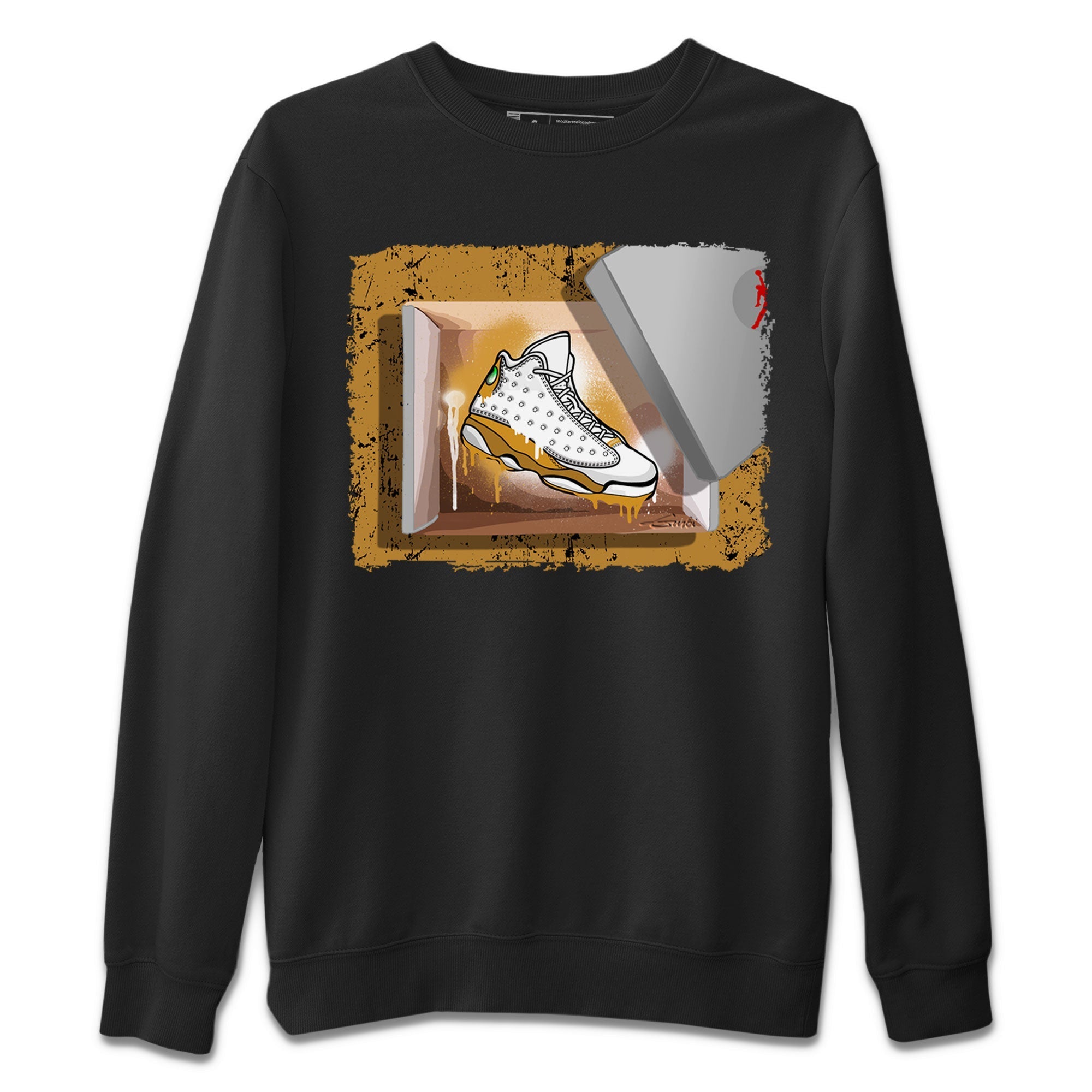 Air Jordan 13 Retro Wheat shirt to match jordans New Kicks Streetwear Sneaker Shirt Air Jordan 13 Wheat Drip Gear Zone Sneaker Matching Clothing Unisex Black 2 T-Shirt