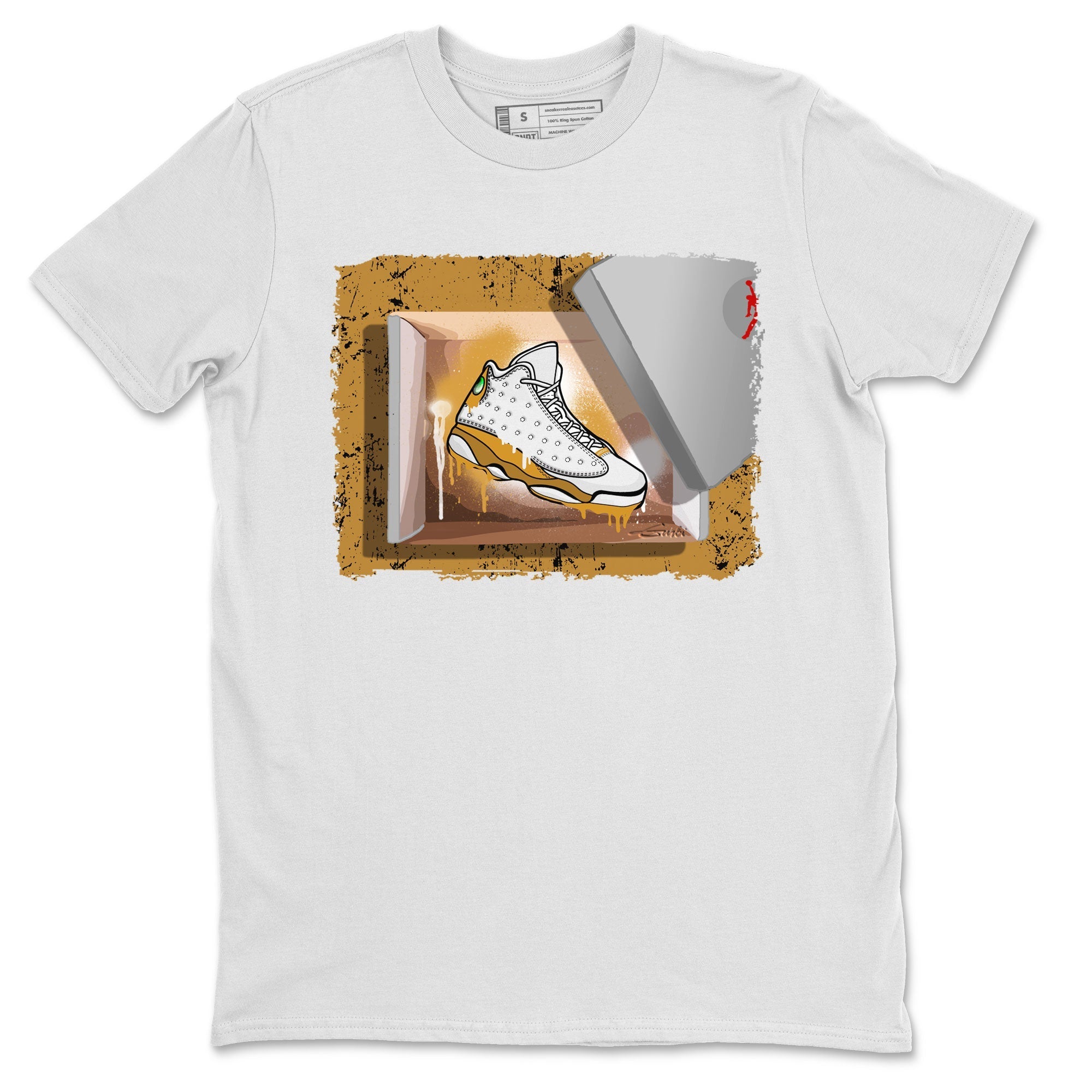 Air Jordan 13 Retro Wheat shirt to match jordans New Kicks Streetwear Sneaker Shirt Air Jordan 13 Wheat Drip Gear Zone Sneaker Matching Clothing Unisex White 2 T-Shirt
