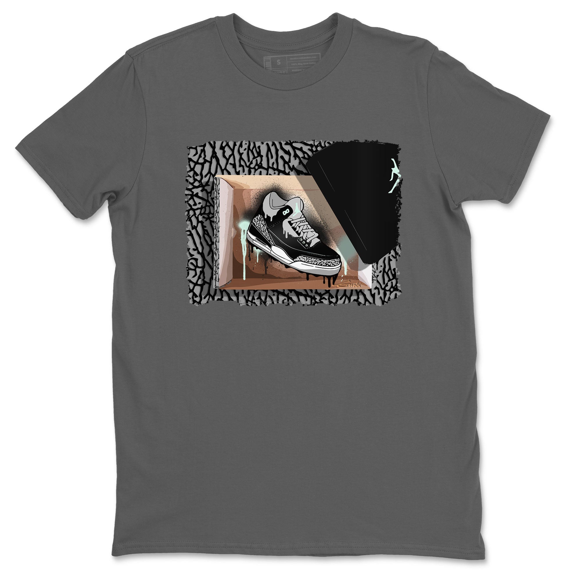 3s Green Glow shirt to match jordans New Kicks sneaker tees Air Jordan 3 Retro Green Glow Drip Gear Zone unisex cotton Cool Grey 2 crew neck shirt