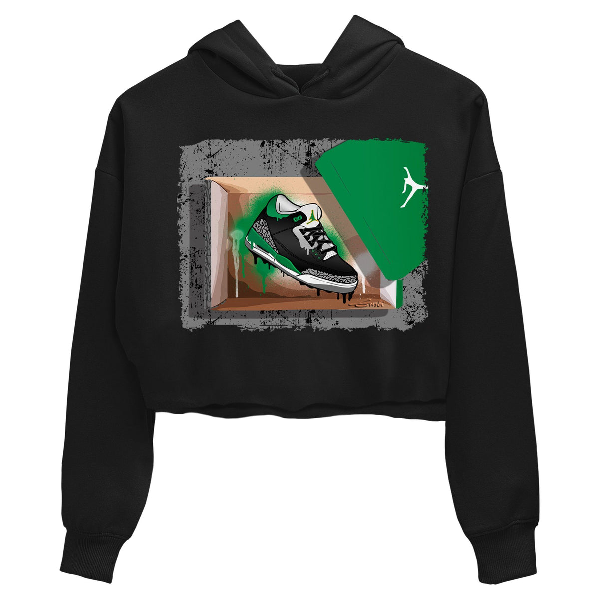 Jordan 3 Pine Green Sneaker Matching T-Shirt New Kicks Sneaker Tees Jordan 3 Pine Green Sneaker Release Tees Women's Shirts