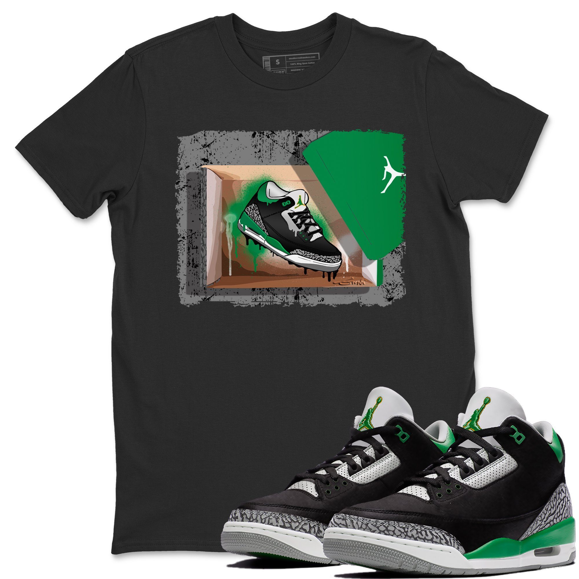 Jordan 3 Pine Green Shirt To Match Jordans New Kicks Sneaker Tees Jordan 3 Pine Green Drip Gear Zone Sneaker Matching Clothing Unisex Shirts