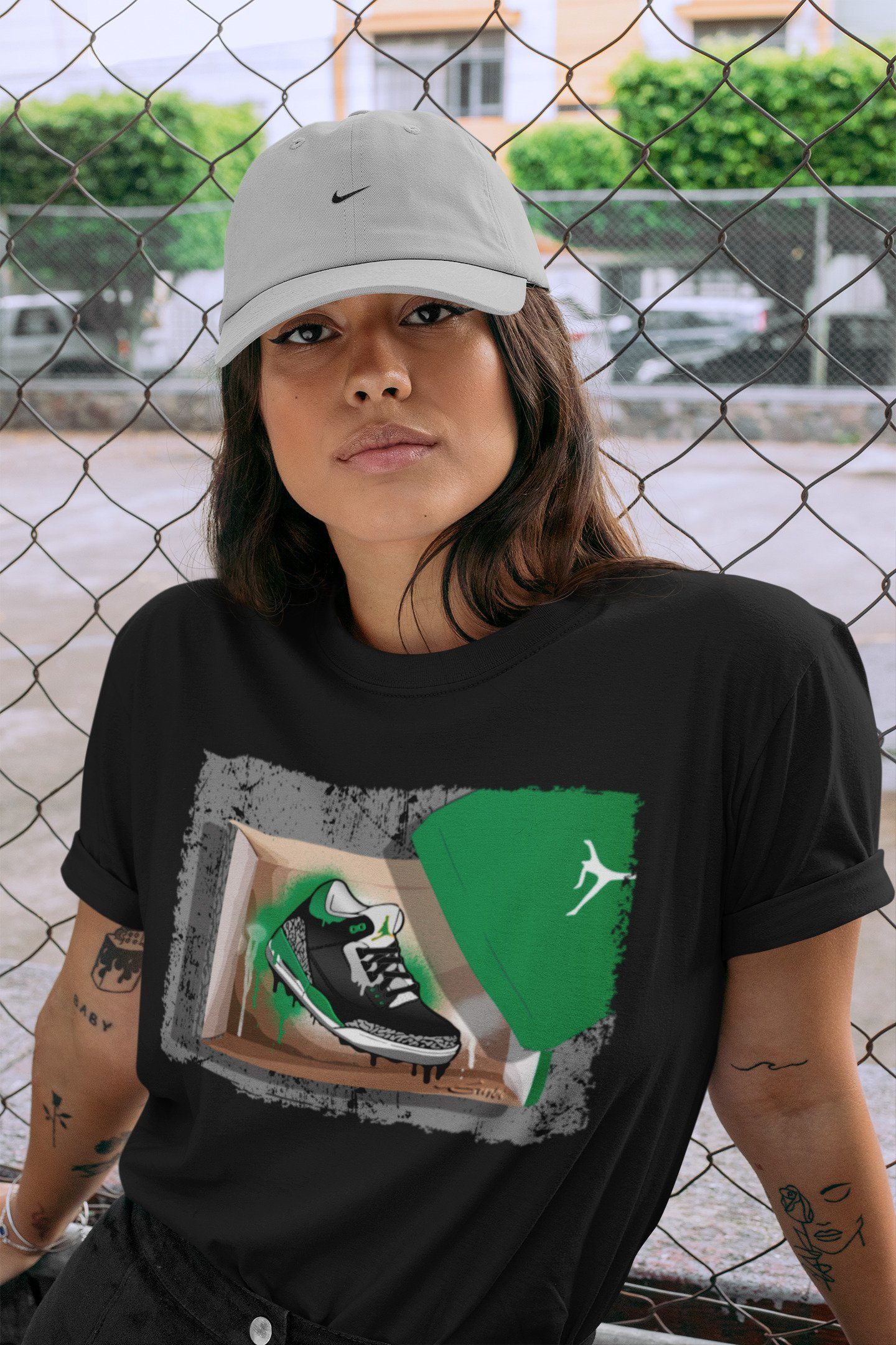 Jordan 3 Pine Green Shirt To Match Jordans New Kicks Sneaker Tees Jordan 3 Pine Green Drip Gear Zone Sneaker Matching Clothing Unisex Shirts