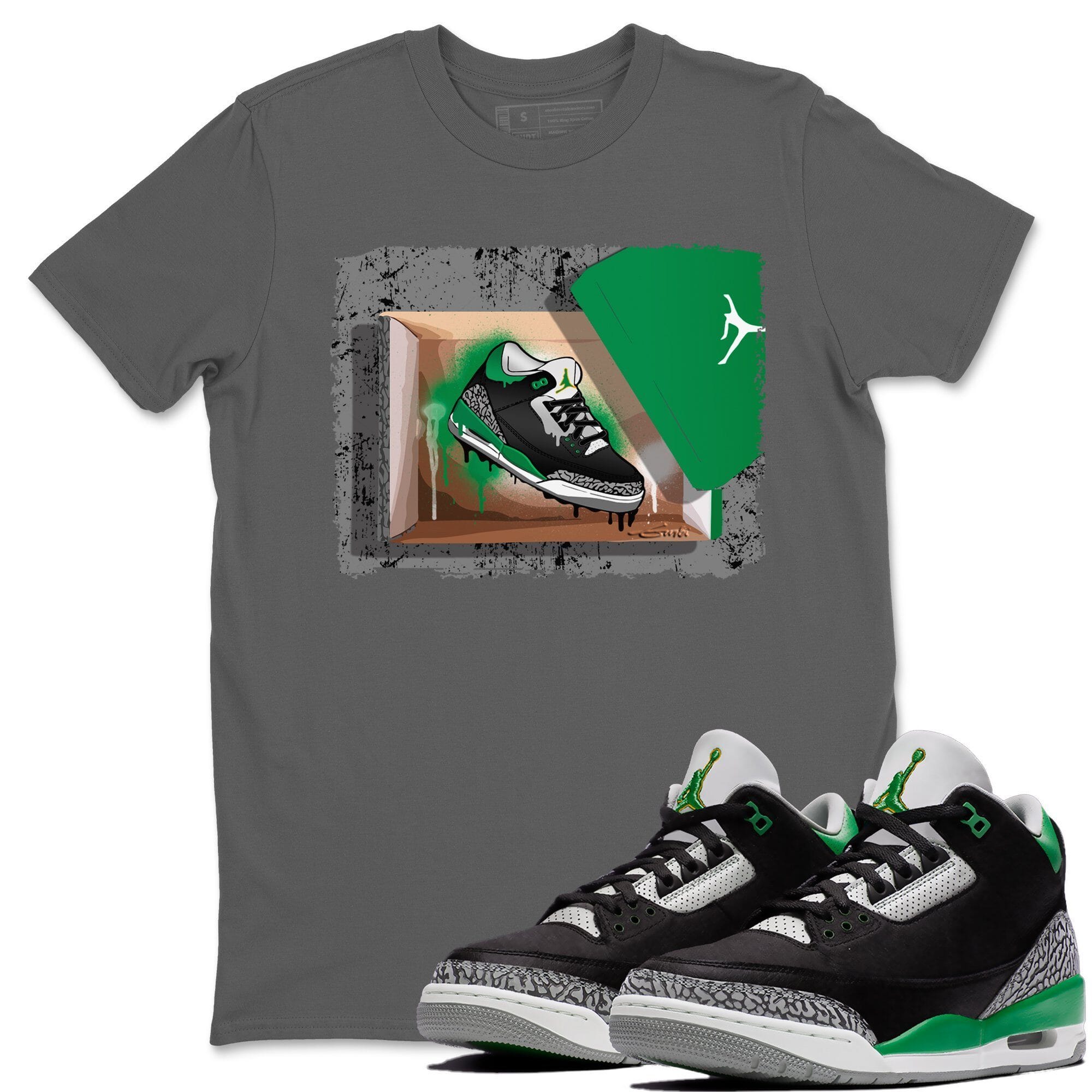 Jordan 3 Pine Green Shirt To Match Jordans New Kicks Sneaker Tees Jordan 3 Pine Green Drip Gear Zone Sneaker Matching Clothing Unisex Shirts