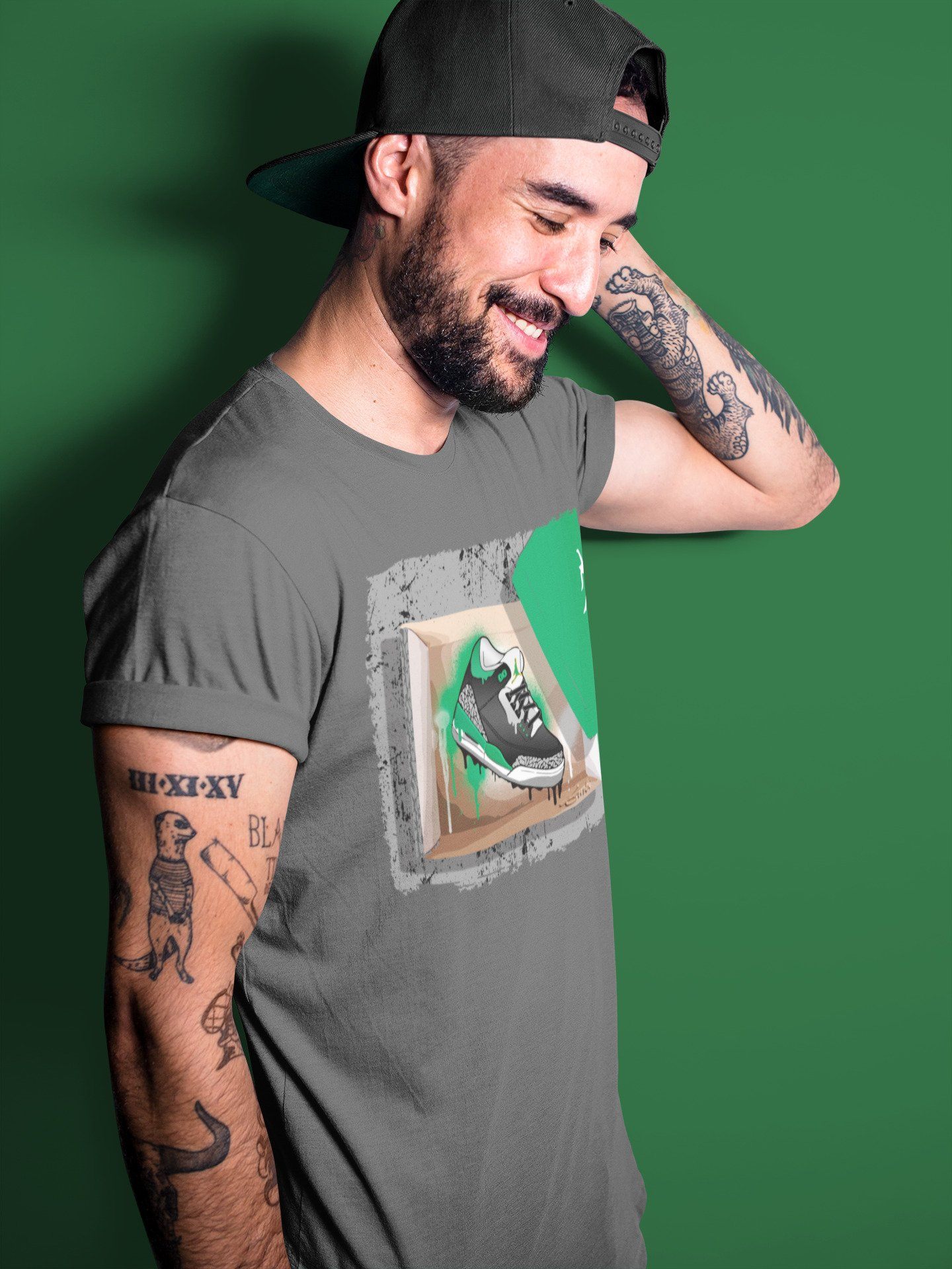 Jordan 3 Pine Green Shirt To Match Jordans New Kicks Sneaker Tees Jordan 3 Pine Green Drip Gear Zone Sneaker Matching Clothing Unisex Shirts