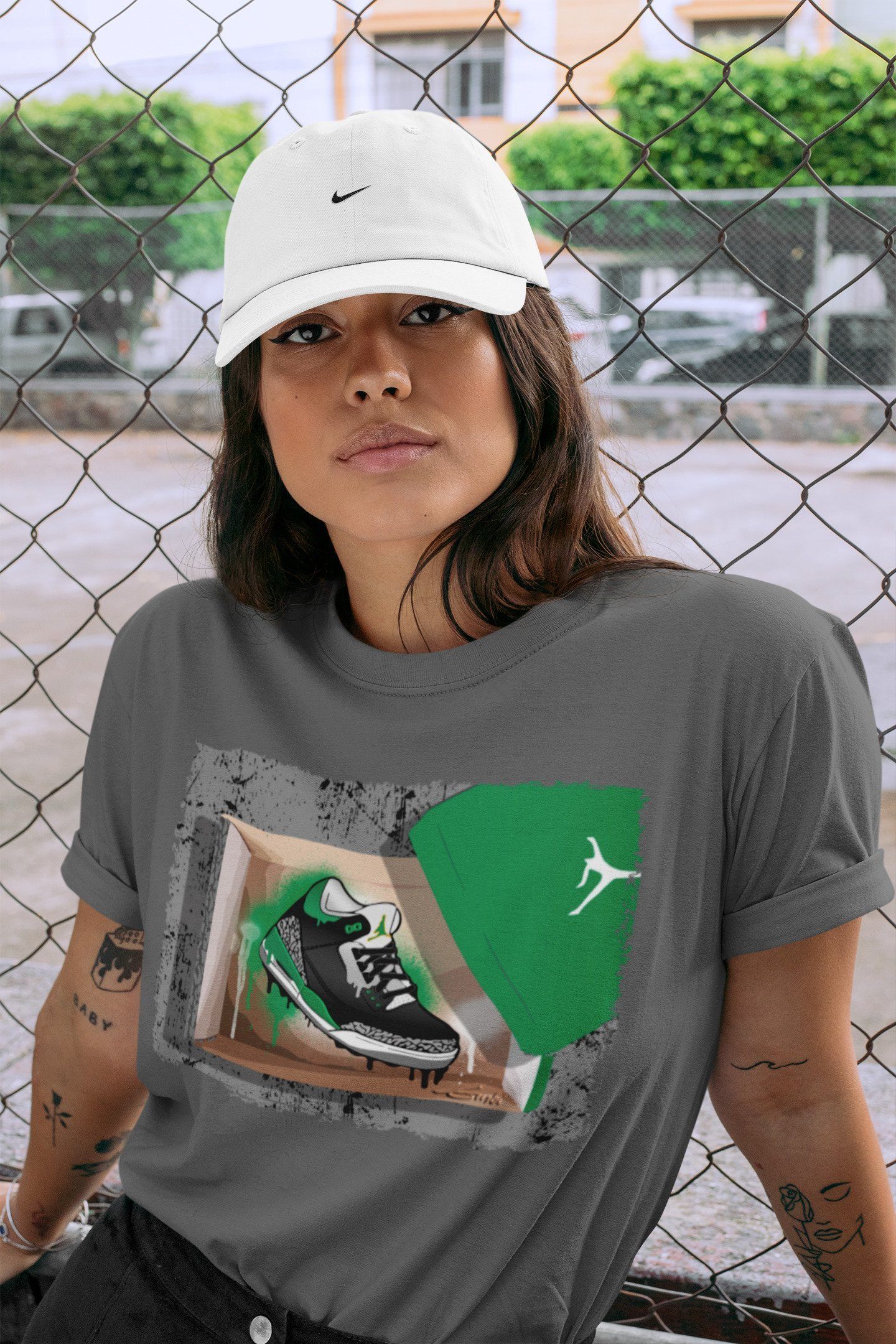 Jordan 3 Pine Green Shirt To Match Jordans New Kicks Sneaker Tees Jordan 3 Pine Green Drip Gear Zone Sneaker Matching Clothing Unisex Shirts