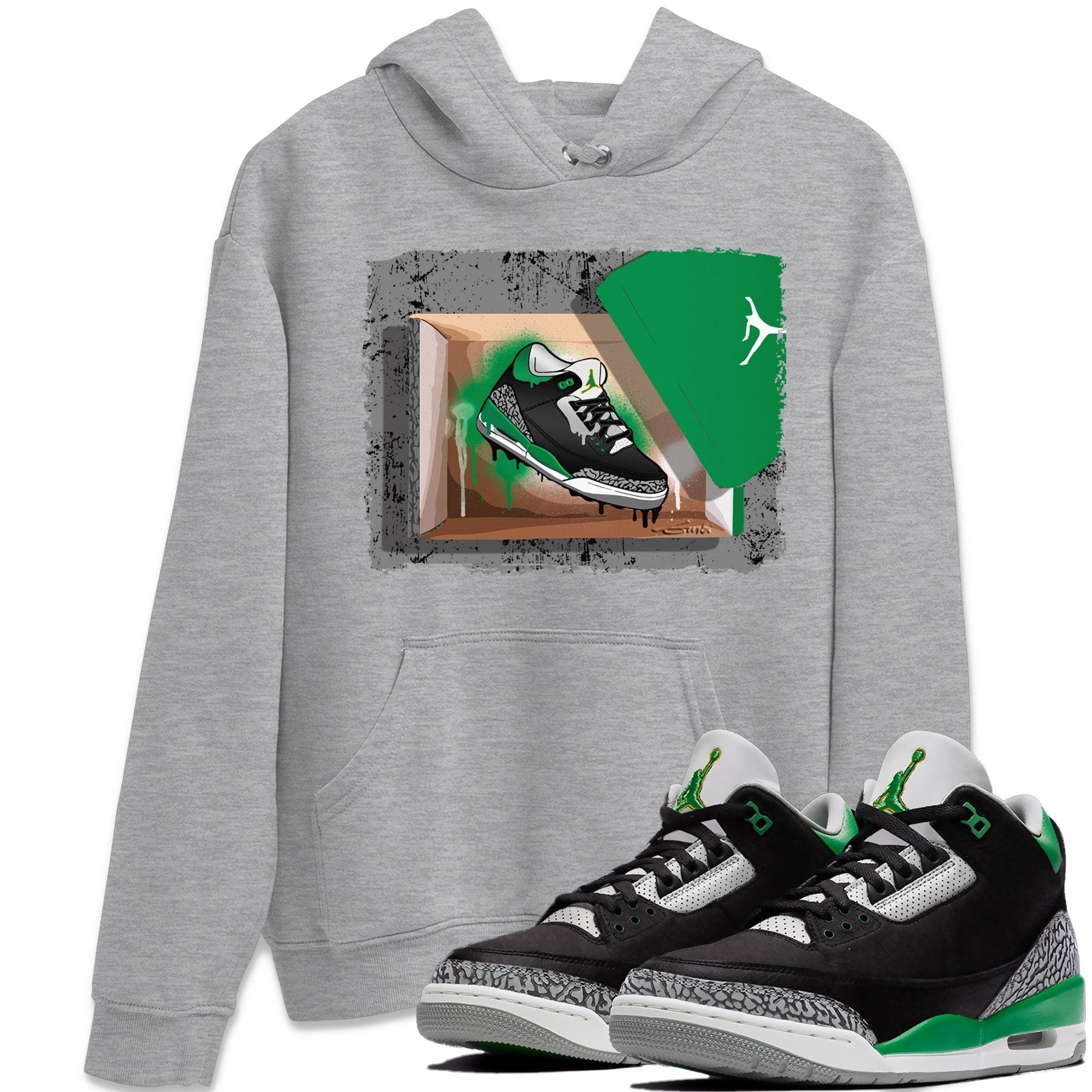 Jordan 3 Pine Green Shirt To Match Jordans New Kicks Sneaker Tees Jordan 3 Pine Green Drip Gear Zone Sneaker Matching Clothing Unisex Shirts