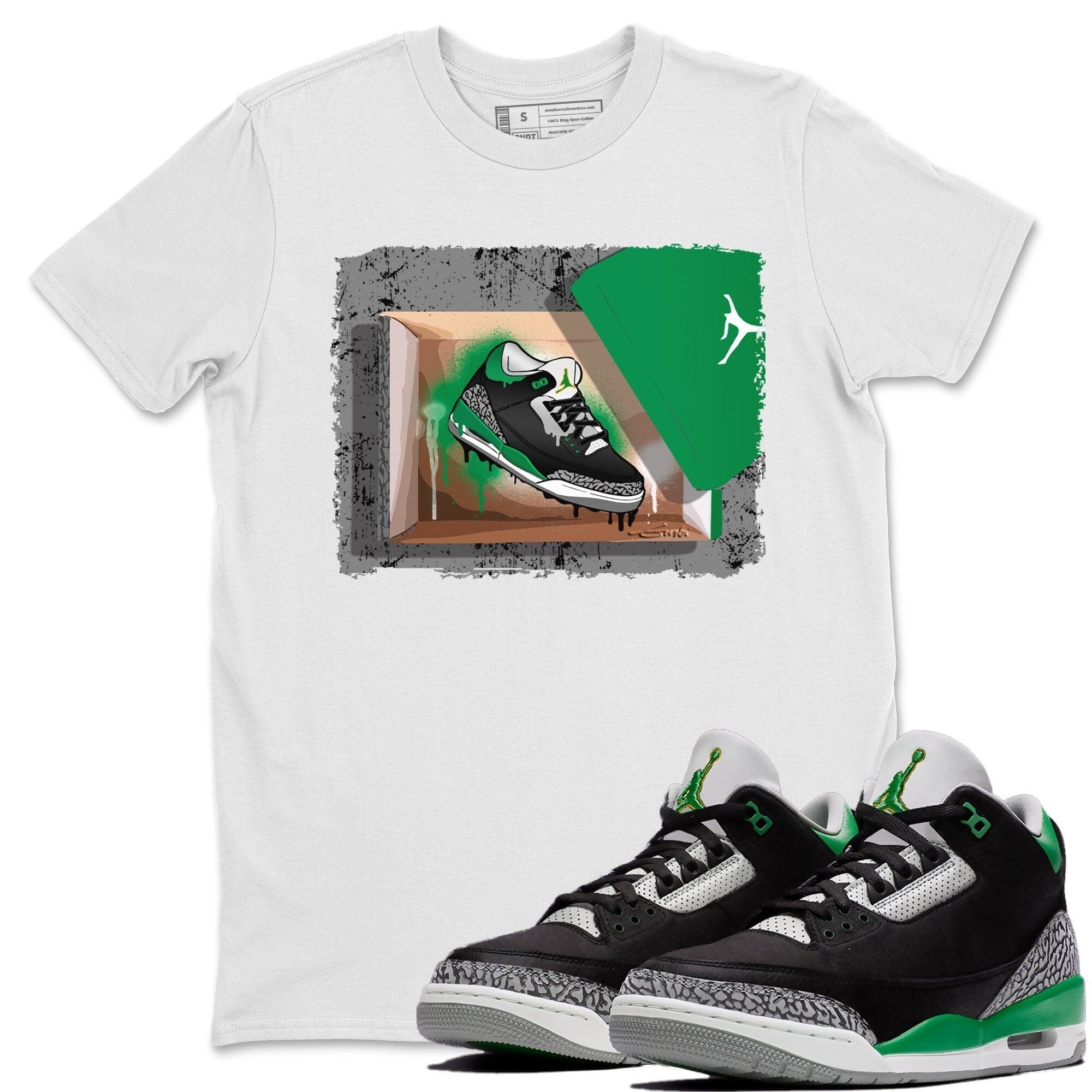 Jordan 3 Pine Green Shirt To Match Jordans New Kicks Sneaker Tees Jordan 3 Pine Green Drip Gear Zone Sneaker Matching Clothing Unisex Shirts