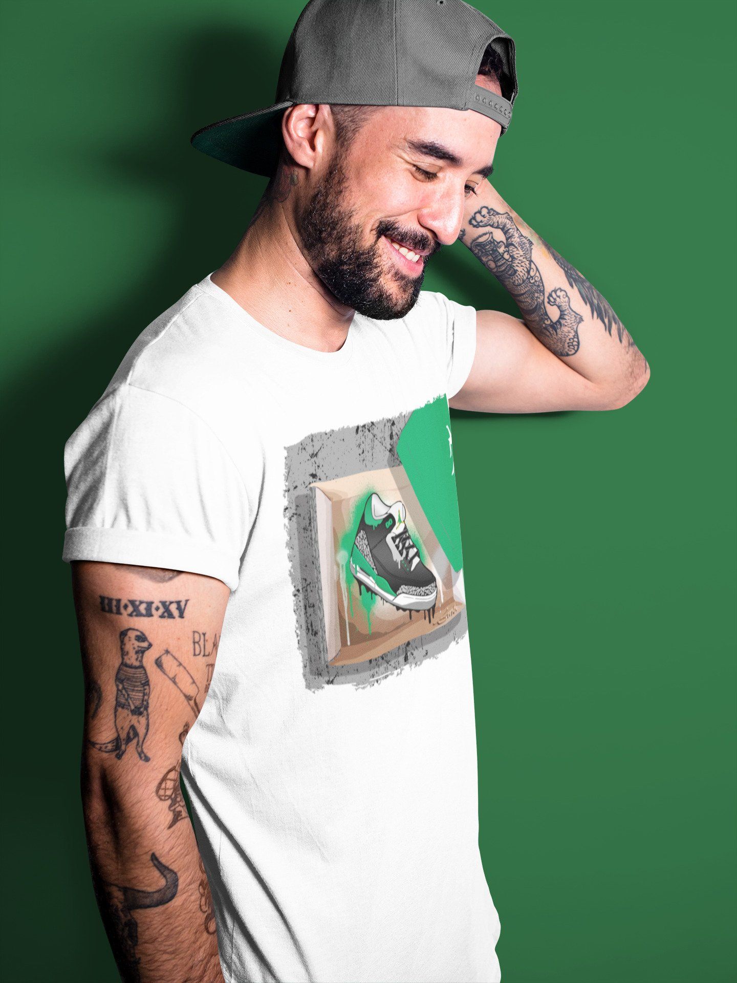 Jordan 3 Pine Green Shirt To Match Jordans New Kicks Sneaker Tees Jordan 3 Pine Green Drip Gear Zone Sneaker Matching Clothing Unisex Shirts