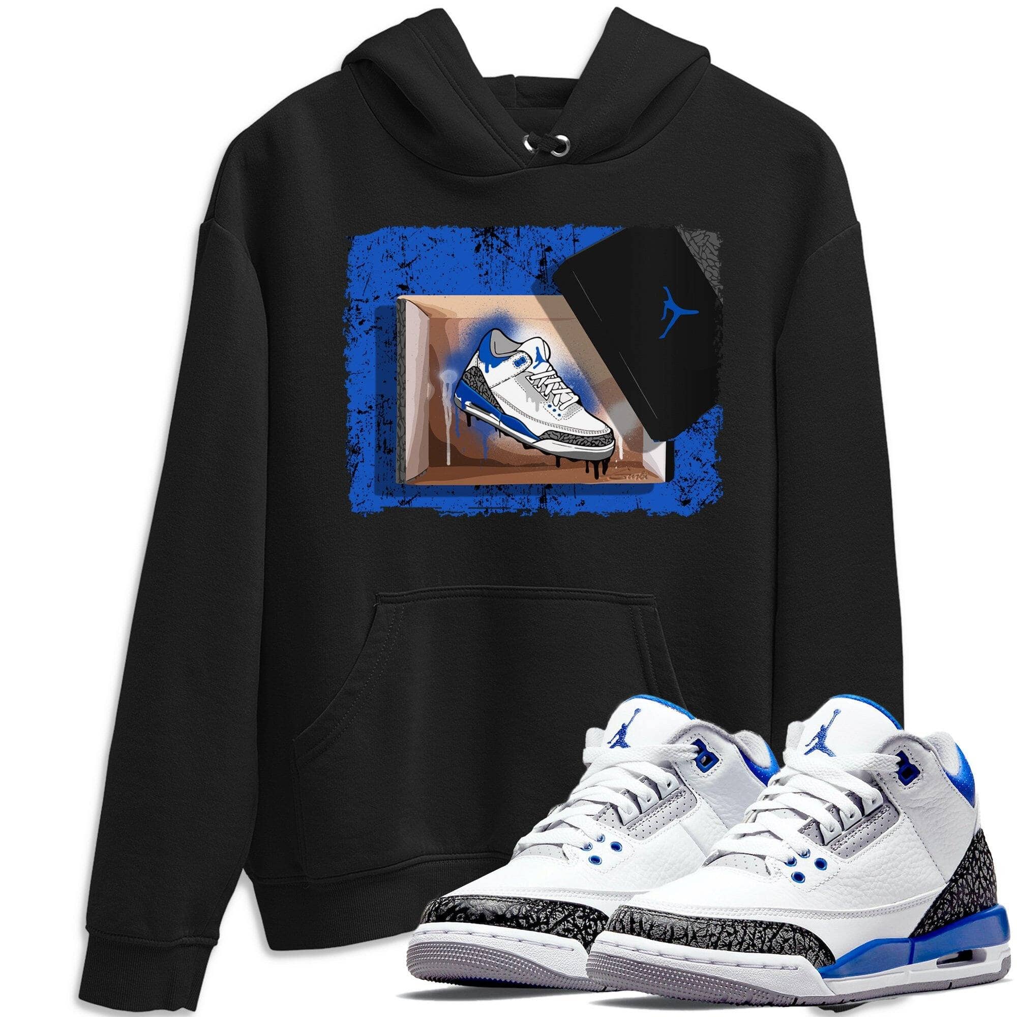 Jordan 3 Racer Blue Shirt To Match Jordans New Kicks Sneaker Tees Jordan 3 Racer Blue Drip Gear Zone Sneaker Matching Clothing Unisex Shirts