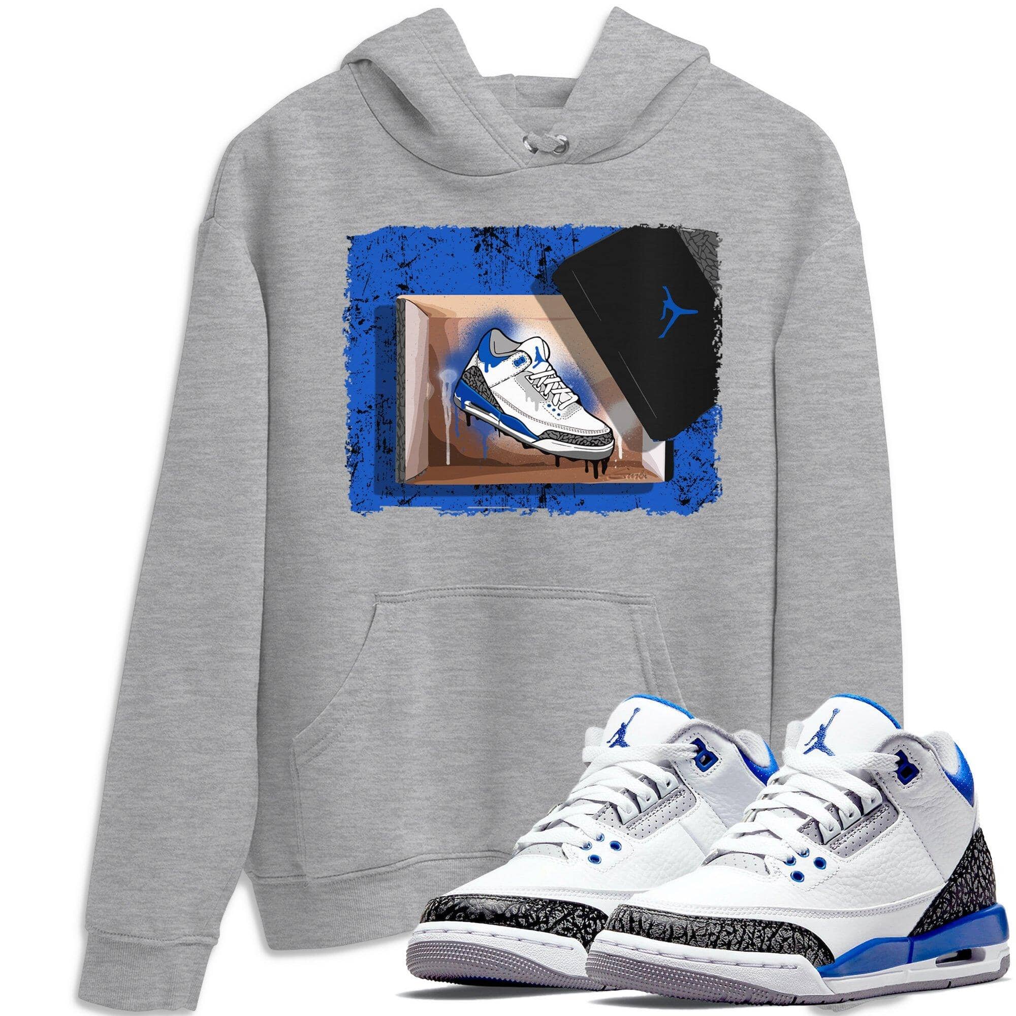 Jordan 3 Racer Blue Shirt To Match Jordans New Kicks Sneaker Tees Jordan 3 Racer Blue Drip Gear Zone Sneaker Matching Clothing Unisex Shirts
