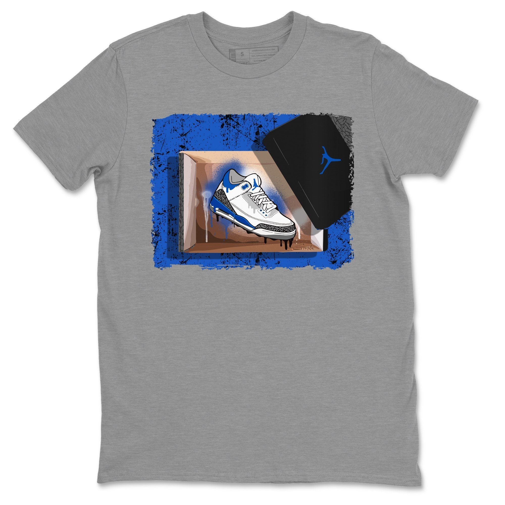 Jordan 3 Racer Blue Shirt To Match Jordans New Kicks Sneaker Tees Jordan 3 Racer Blue Drip Gear Zone Sneaker Matching Clothing Unisex Shirts