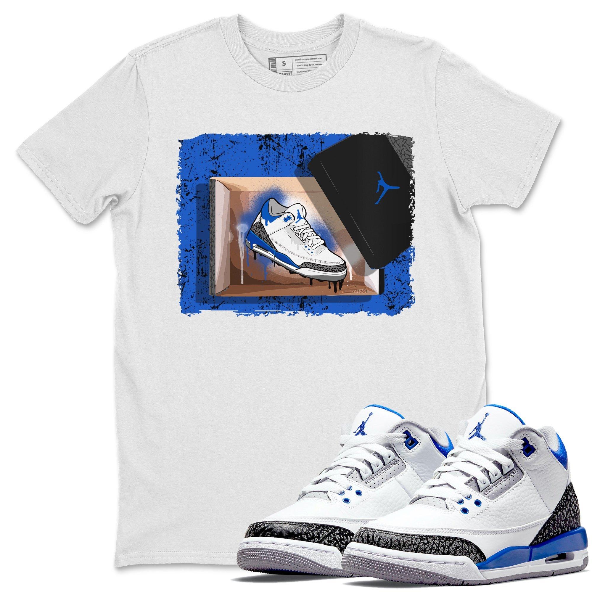 Jordan 3 Racer Blue Shirt To Match Jordans New Kicks Sneaker Tees Jordan 3 Racer Blue Drip Gear Zone Sneaker Matching Clothing Unisex Shirts