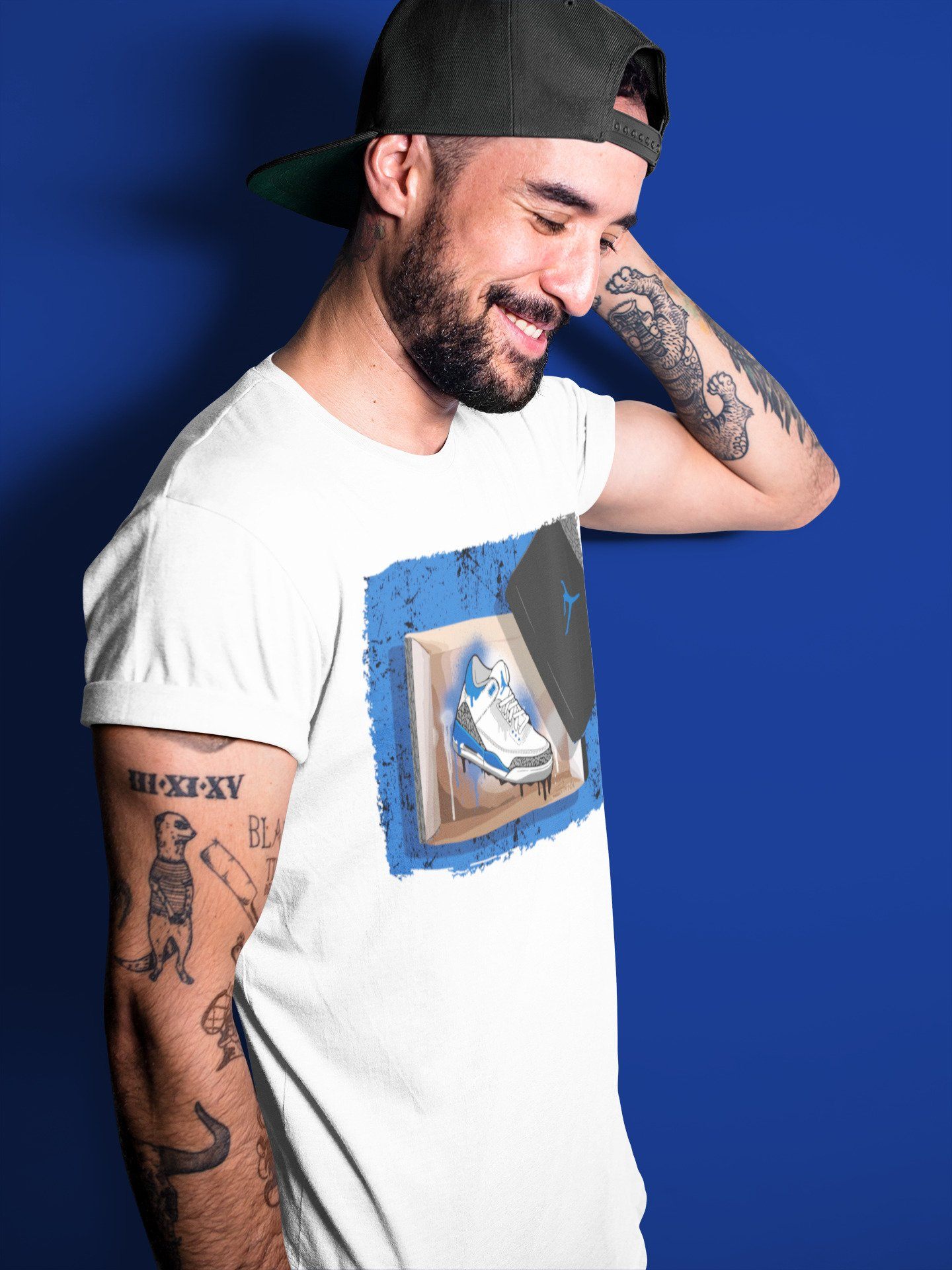 Jordan 3 Racer Blue Shirt To Match Jordans New Kicks Sneaker Tees Jordan 3 Racer Blue Drip Gear Zone Sneaker Matching Clothing Unisex Shirts