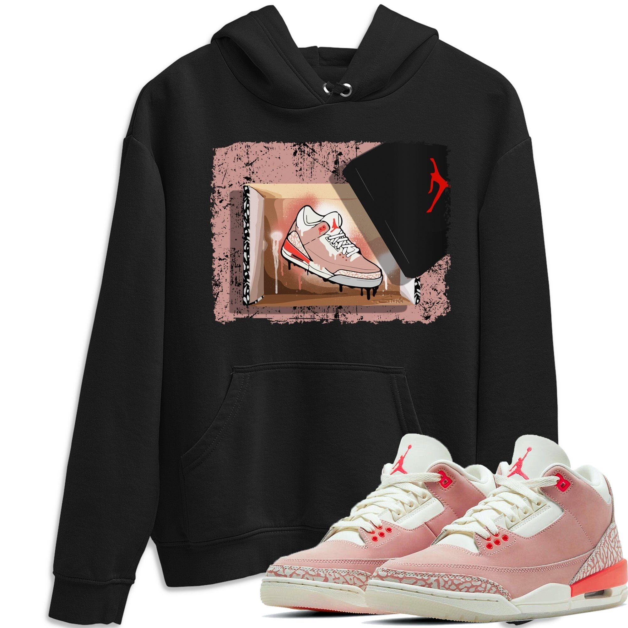 Jordan 3 Rust Pink Shirt To Match Jordans New Kicks Sneaker Tees Jordan 3 Rust Pink Drip Gear Zone Sneaker Matching Clothing Unisex Shirts