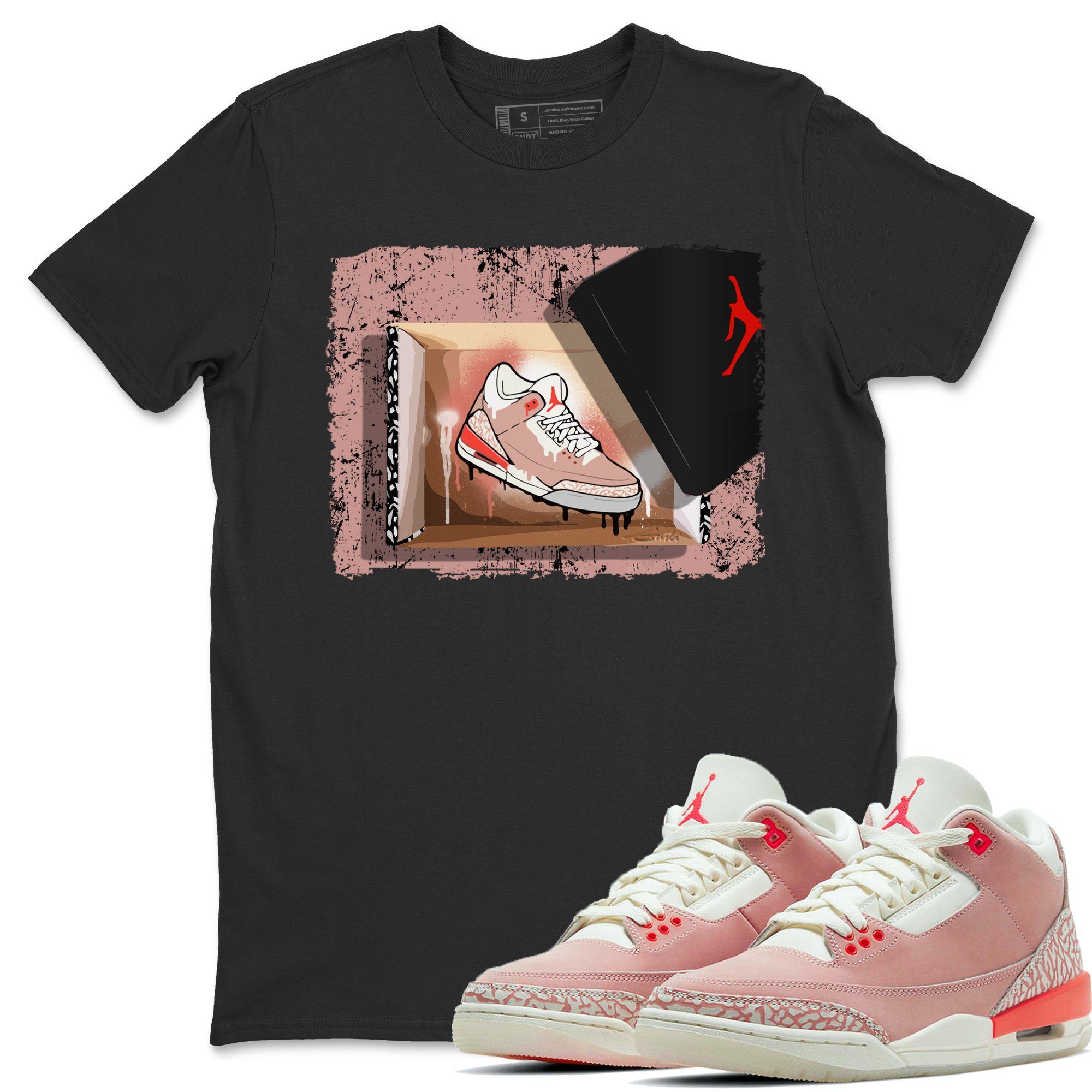 Jordan 3 Rust Pink Shirt To Match Jordans New Kicks Sneaker Tees Jordan 3 Rust Pink Drip Gear Zone Sneaker Matching Clothing Unisex Shirts