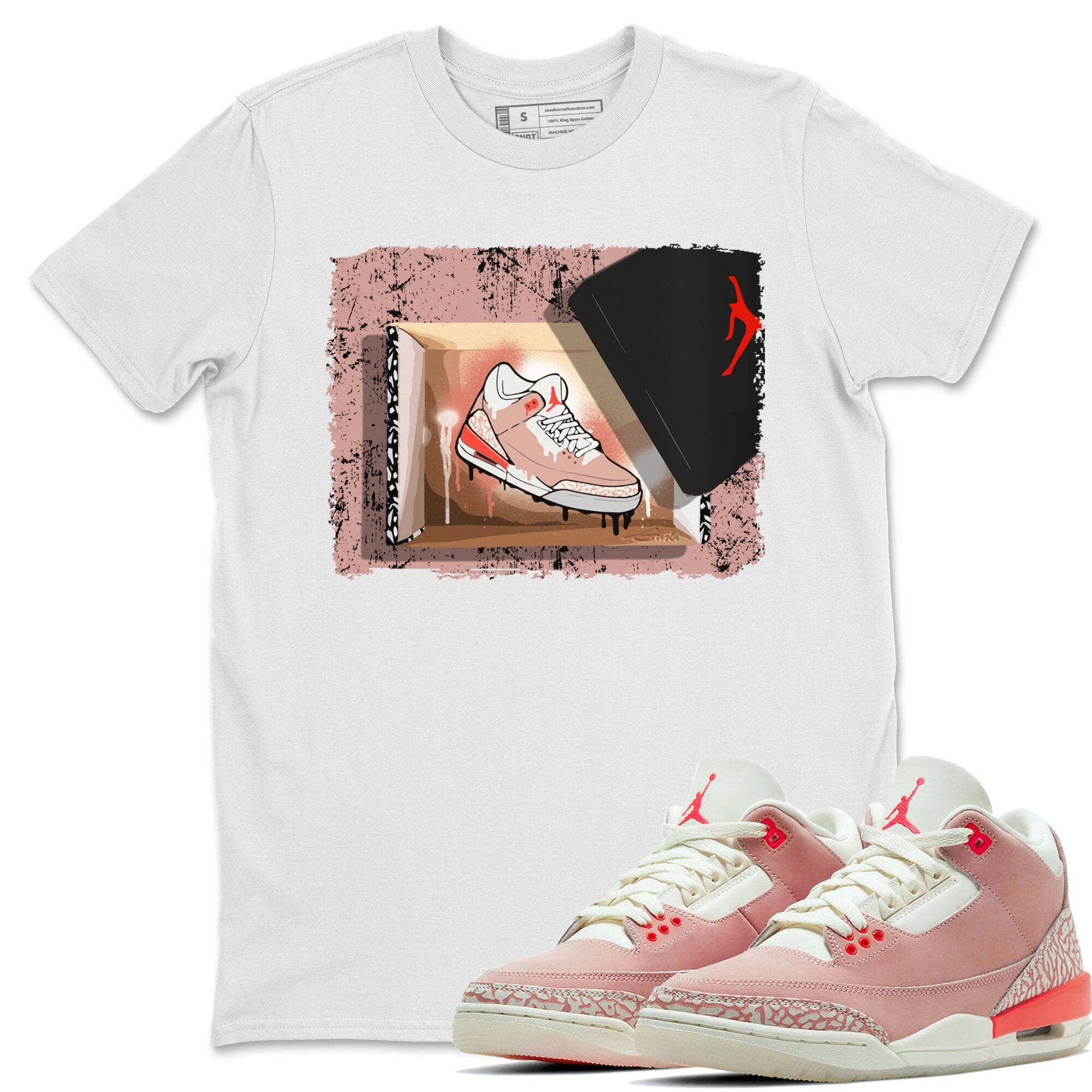 Jordan 3 Rust Pink Shirt To Match Jordans New Kicks Sneaker Tees Jordan 3 Rust Pink Drip Gear Zone Sneaker Matching Clothing Unisex Shirts