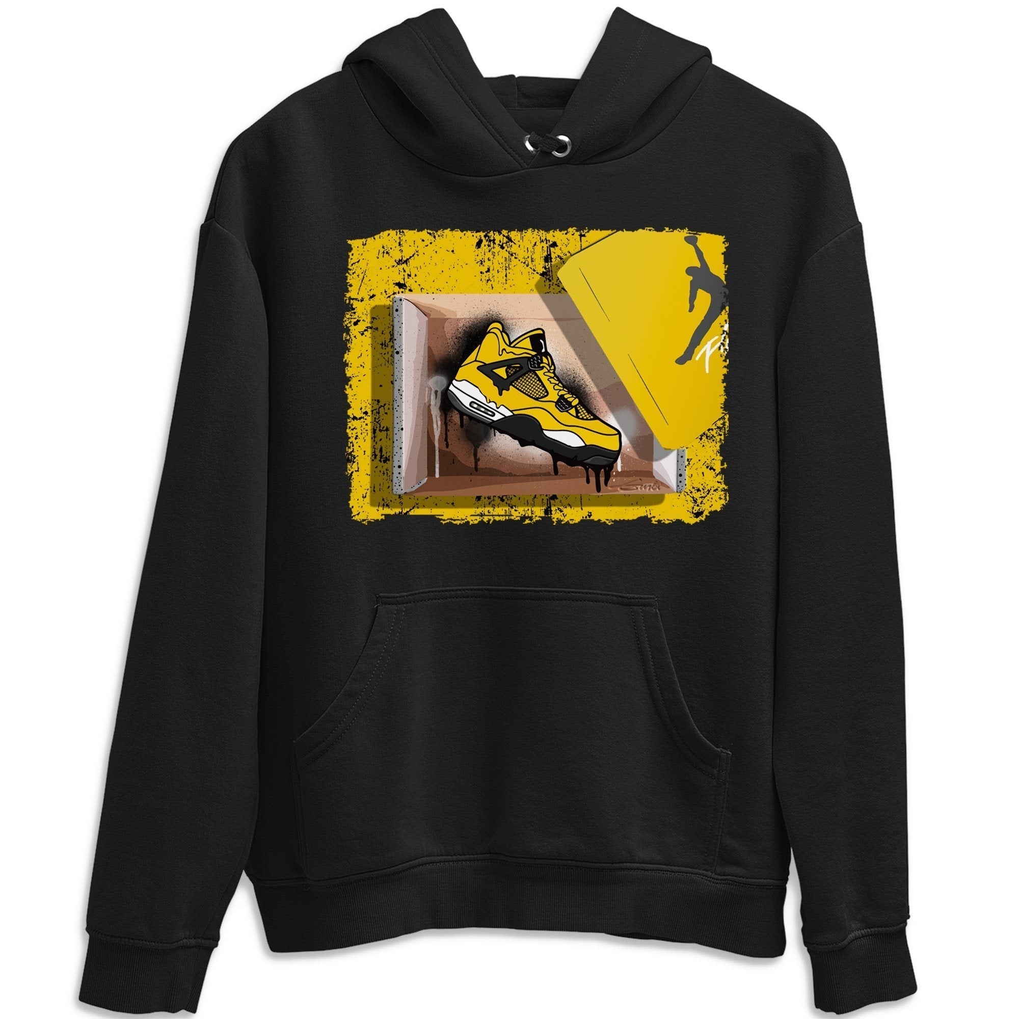 Jordan 4 Lightning Shirt To Match Jordans New Kicks Sneaker Tees Jordan 4 Lightning Drip Gear Zone Sneaker Matching Clothing Unisex Shirts