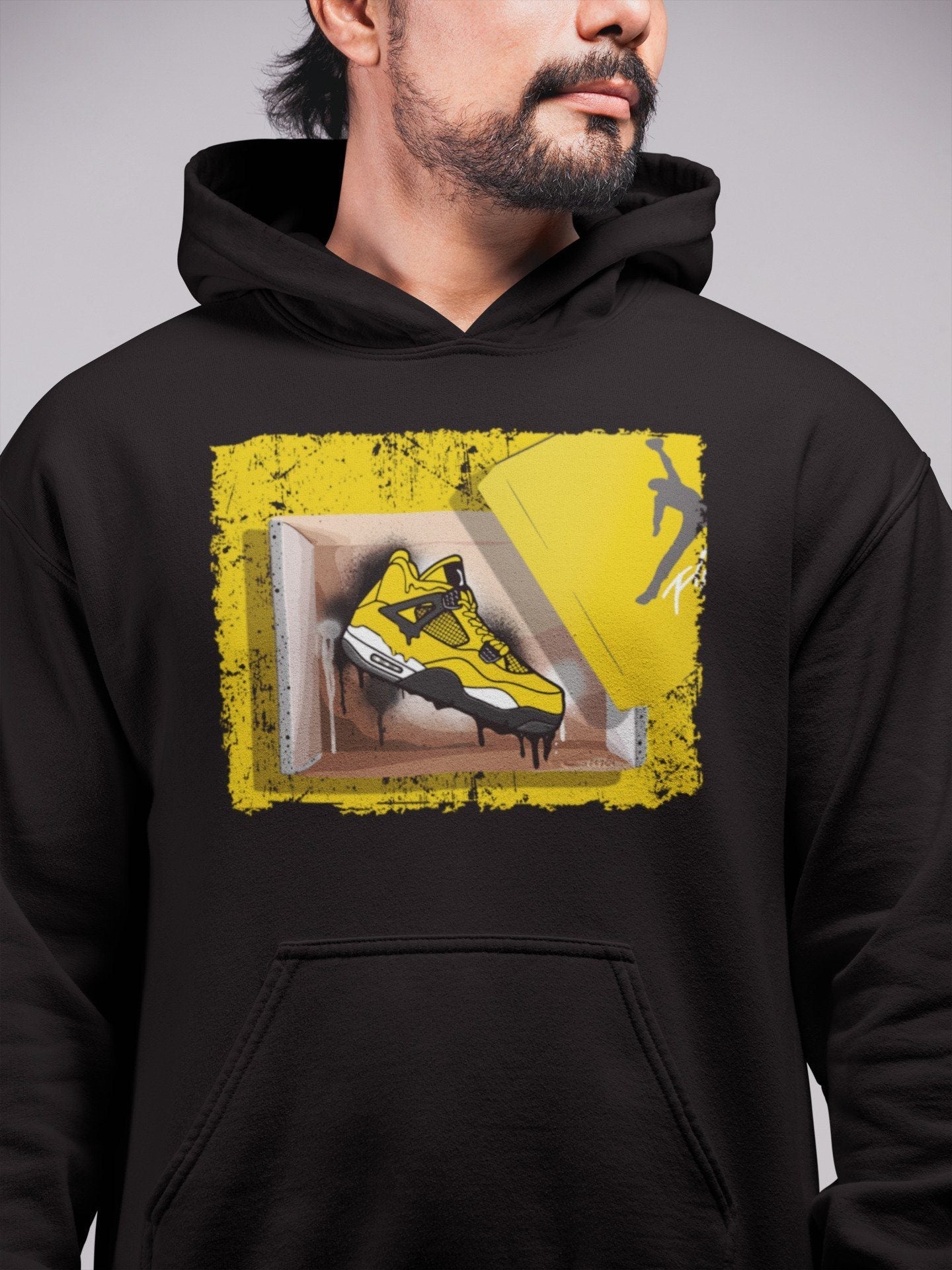 Jordan 4 Lightning Shirt To Match Jordans New Kicks Sneaker Tees Jordan 4 Lightning Drip Gear Zone Sneaker Matching Clothing Unisex Shirts