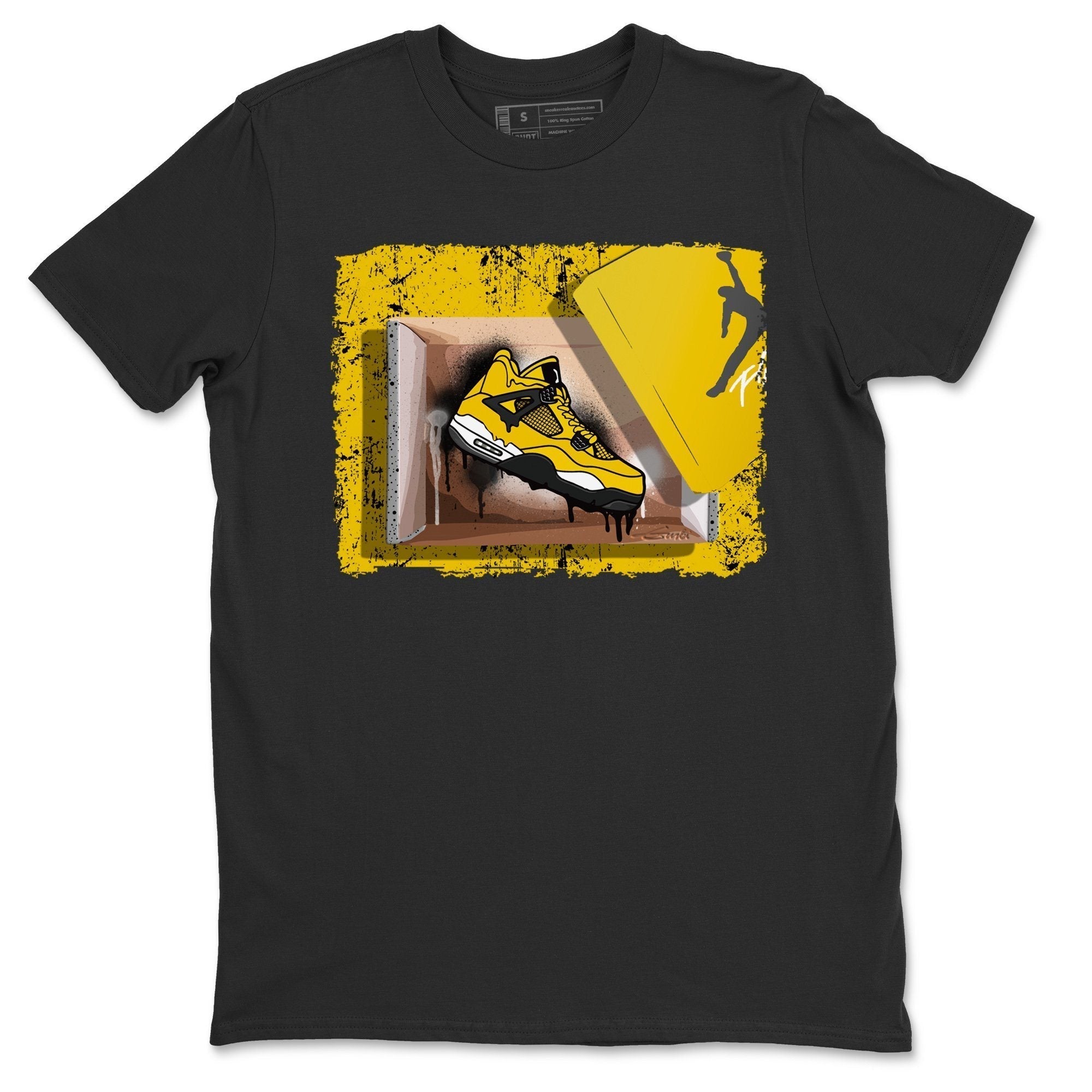 Jordan 4 Lightning Shirt To Match Jordans New Kicks Sneaker Tees Jordan 4 Lightning Drip Gear Zone Sneaker Matching Clothing Unisex Shirts
