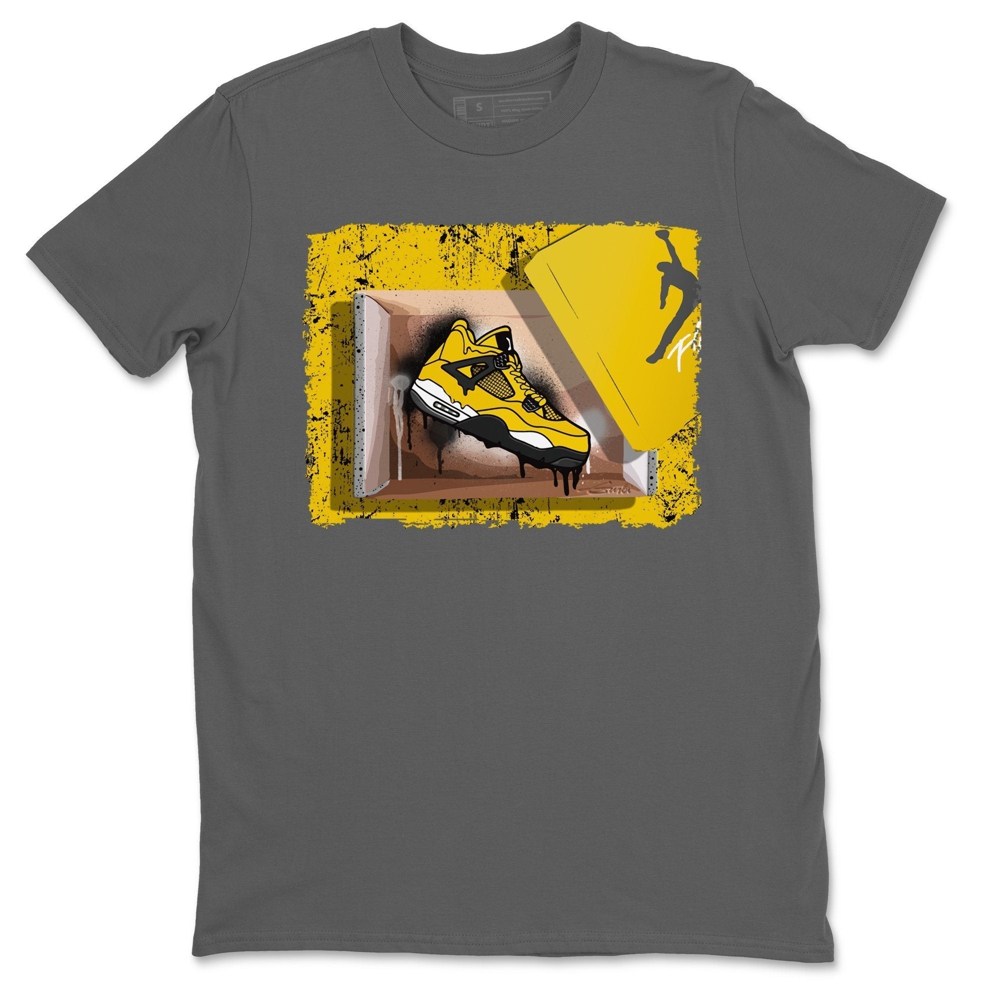 Jordan 4 Lightning Shirt To Match Jordans New Kicks Sneaker Tees Jordan 4 Lightning Drip Gear Zone Sneaker Matching Clothing Unisex Shirts