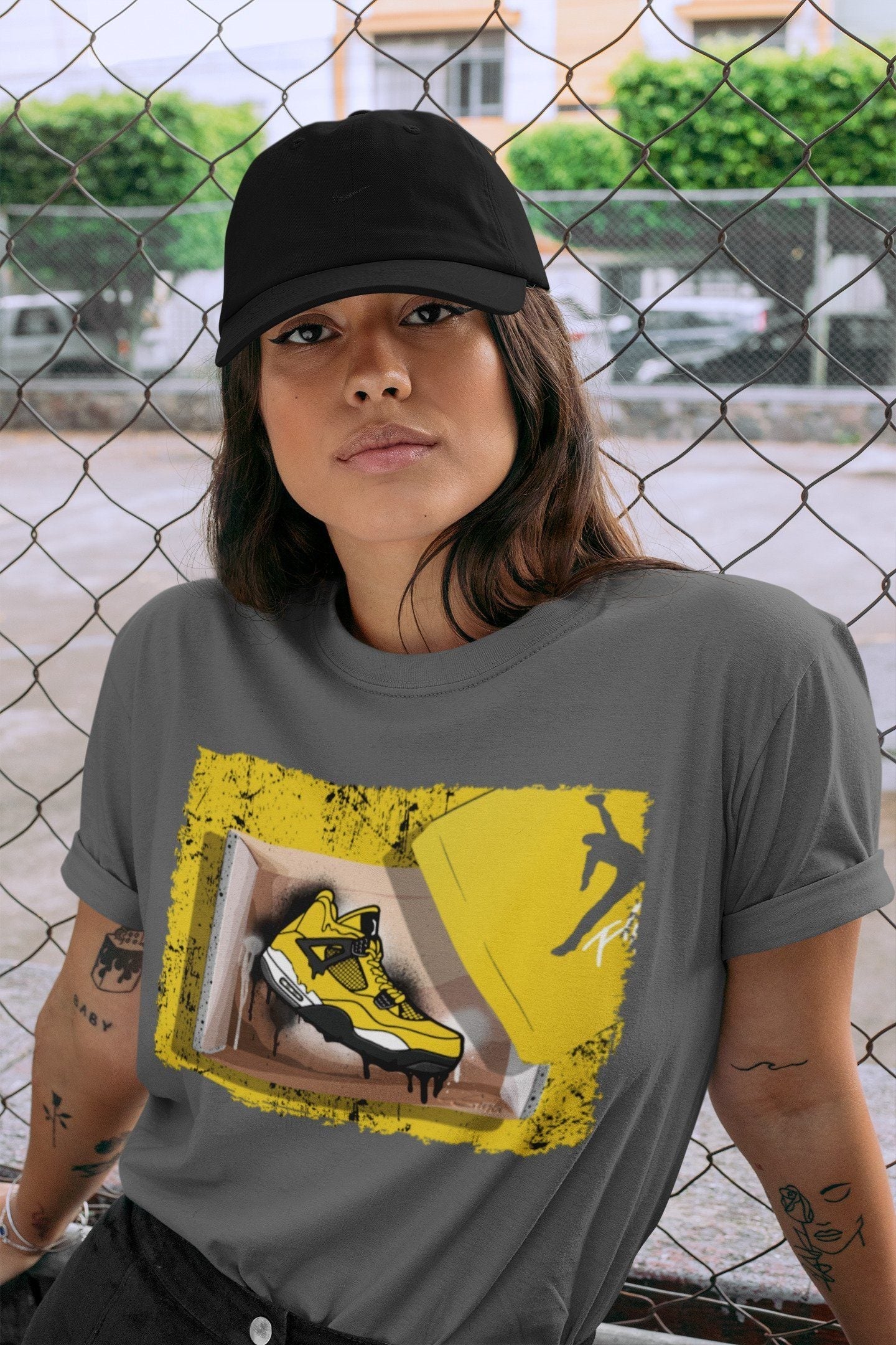 Jordan 4 Lightning Shirt To Match Jordans New Kicks Sneaker Tees Jordan 4 Lightning Drip Gear Zone Sneaker Matching Clothing Unisex Shirts