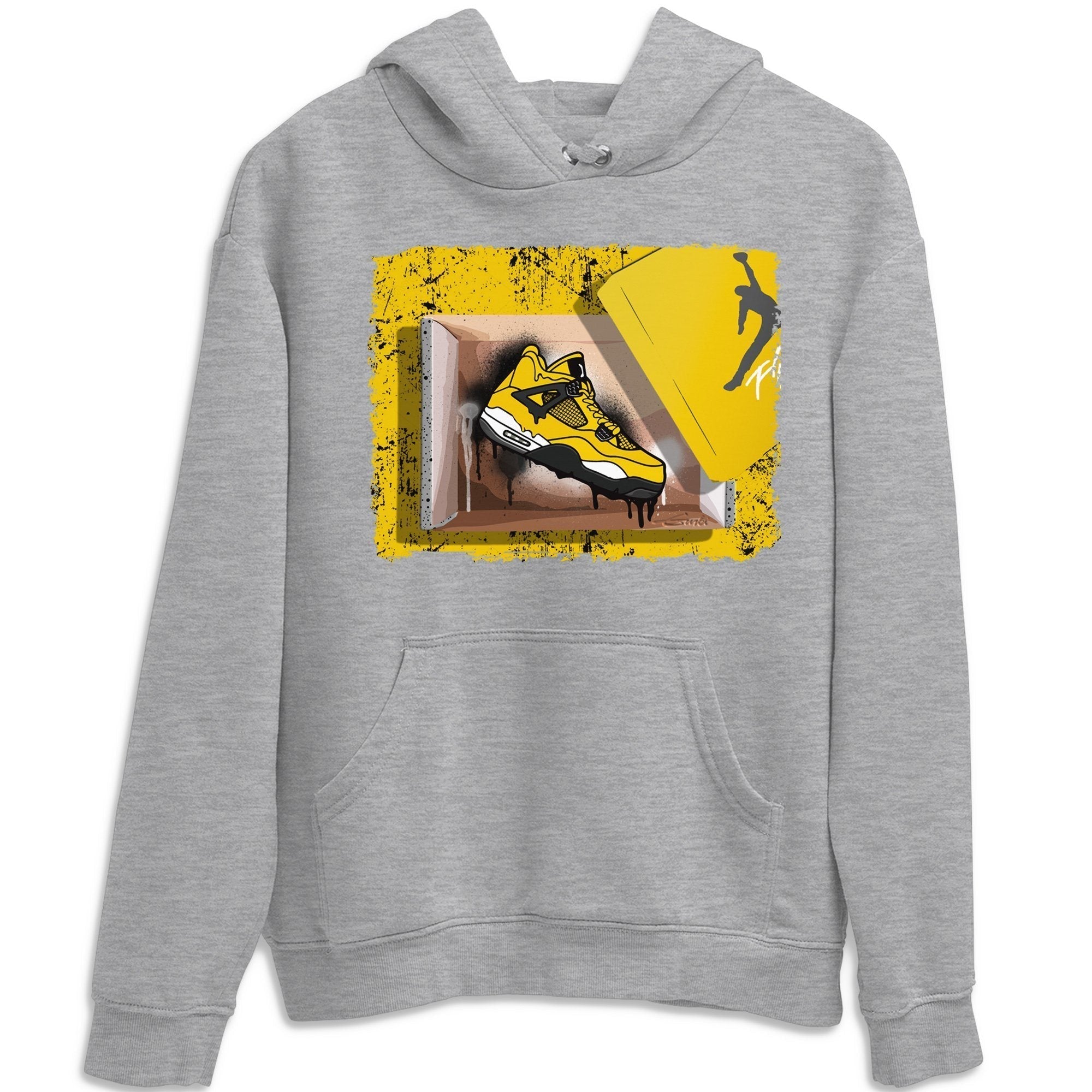 Jordan 4 Lightning Shirt To Match Jordans New Kicks Sneaker Tees Jordan 4 Lightning Drip Gear Zone Sneaker Matching Clothing Unisex Shirts