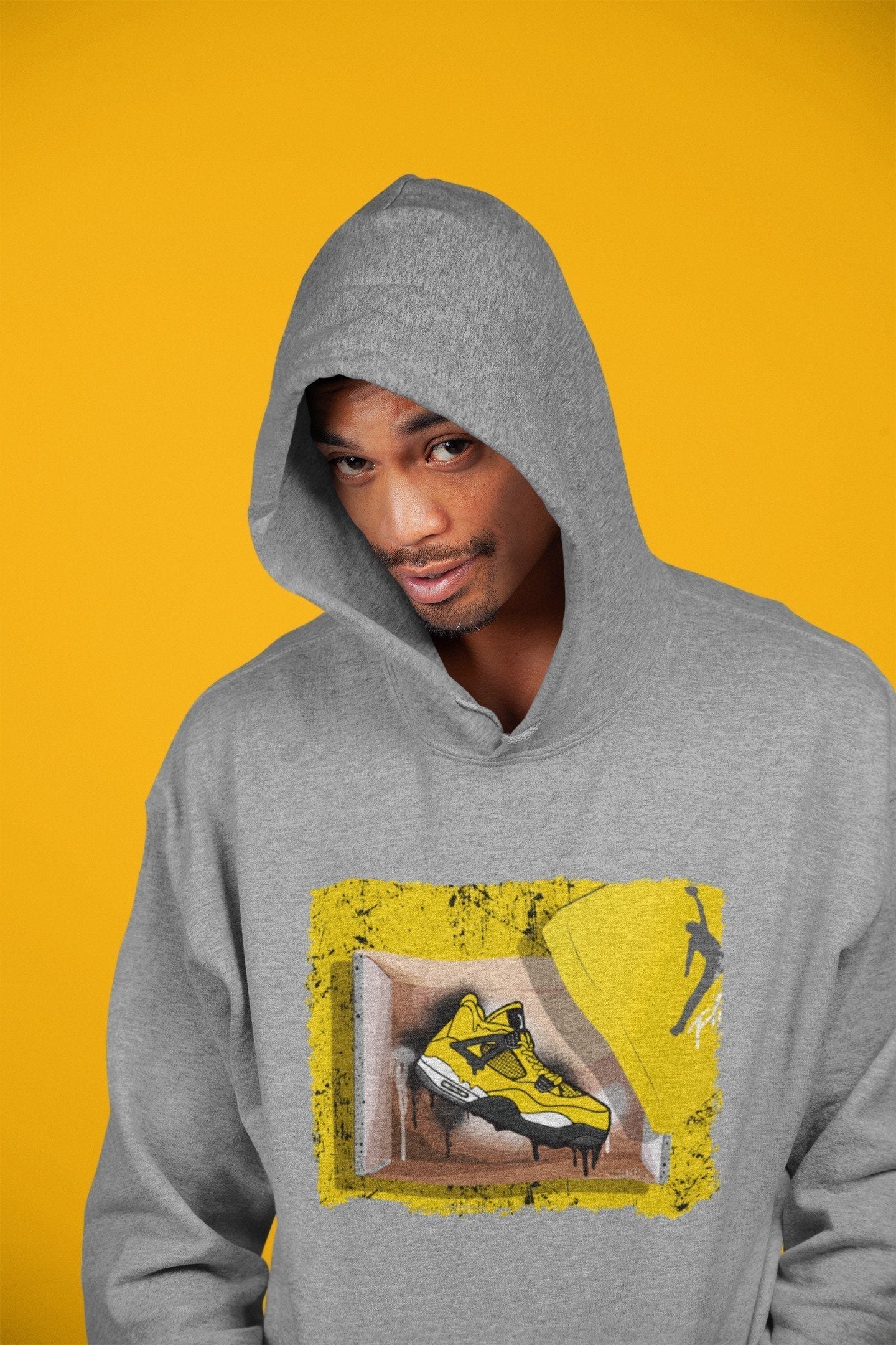 Jordan 4 Lightning Shirt To Match Jordans New Kicks Sneaker Tees Jordan 4 Lightning Drip Gear Zone Sneaker Matching Clothing Unisex Shirts