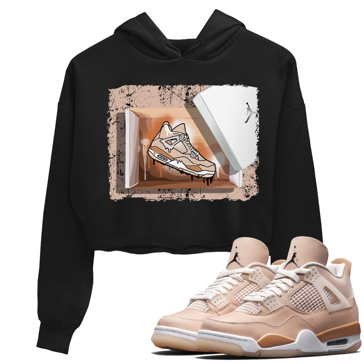 Jordan 4 Shimmer Sneaker Matching T-Shirt New Kicks Sneaker Tees Jordan 4 Shimmer Sneaker Release Tees Women's Shirts
