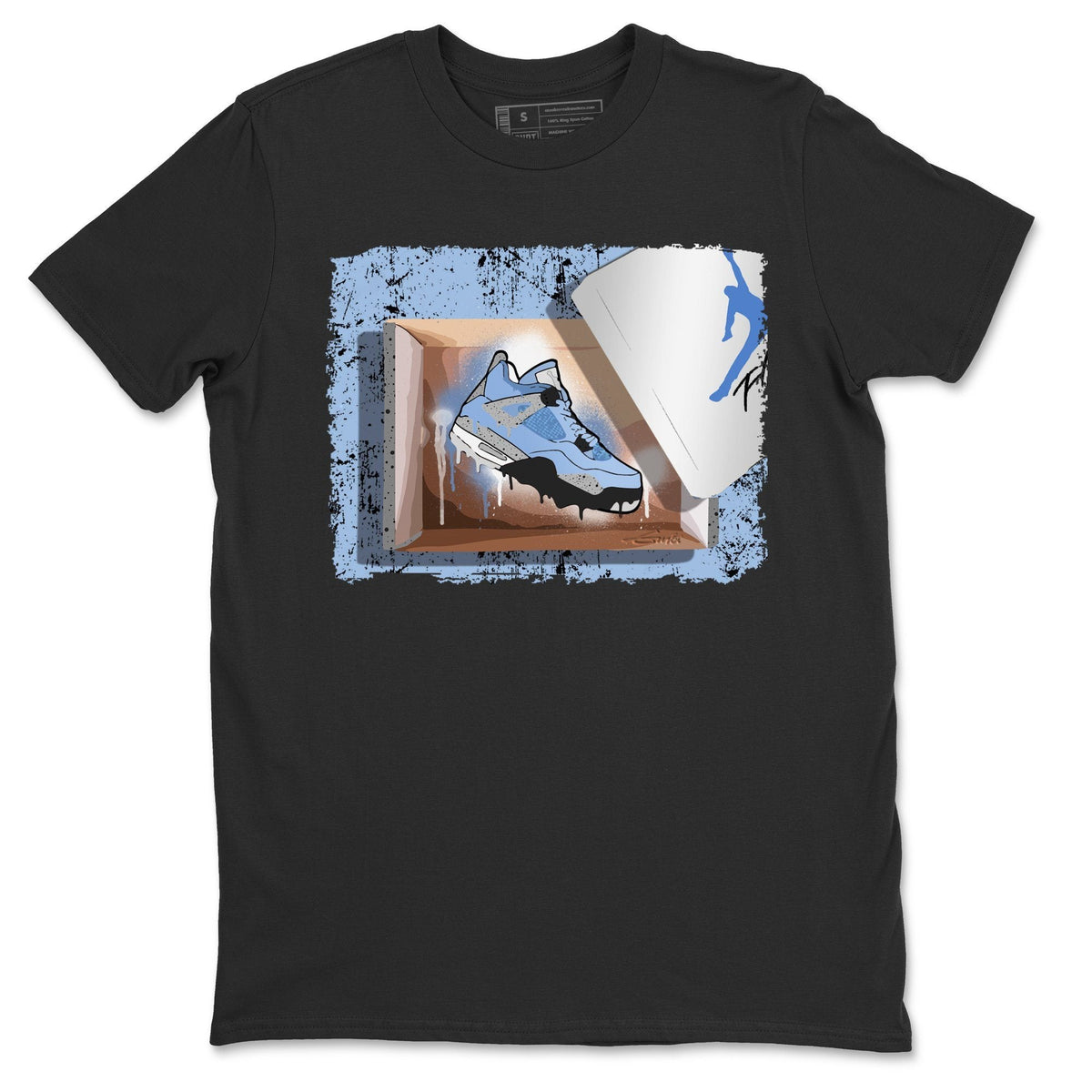 Jordan 4 University Blue Shirt To Match Jordans New Kicks Sneaker Tees Jordan 4 University Blue Drip Gear Zone Sneaker Matching Clothing Unisex Shirts