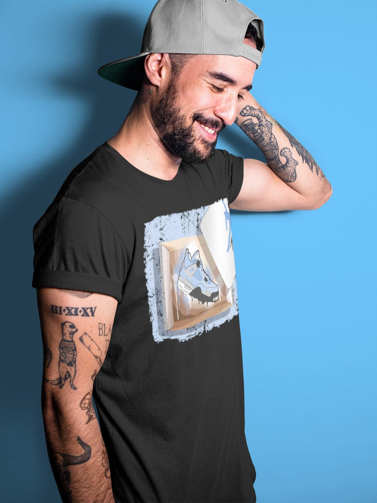 Jordan 4 University Blue Shirt To Match Jordans New Kicks Sneaker Tees Jordan 4 University Blue Drip Gear Zone Sneaker Matching Clothing Unisex Shirts