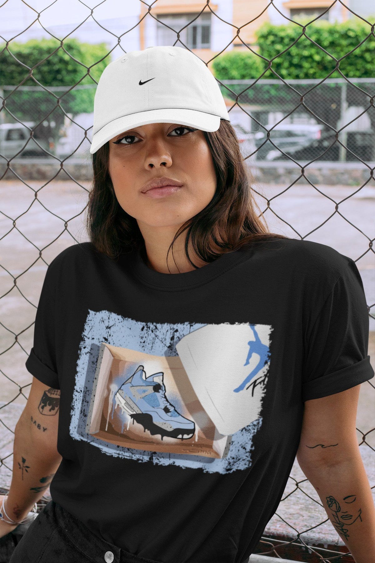 Jordan 4 University Blue Shirt To Match Jordans New Kicks Sneaker Tees Jordan 4 University Blue Drip Gear Zone Sneaker Matching Clothing Unisex Shirts