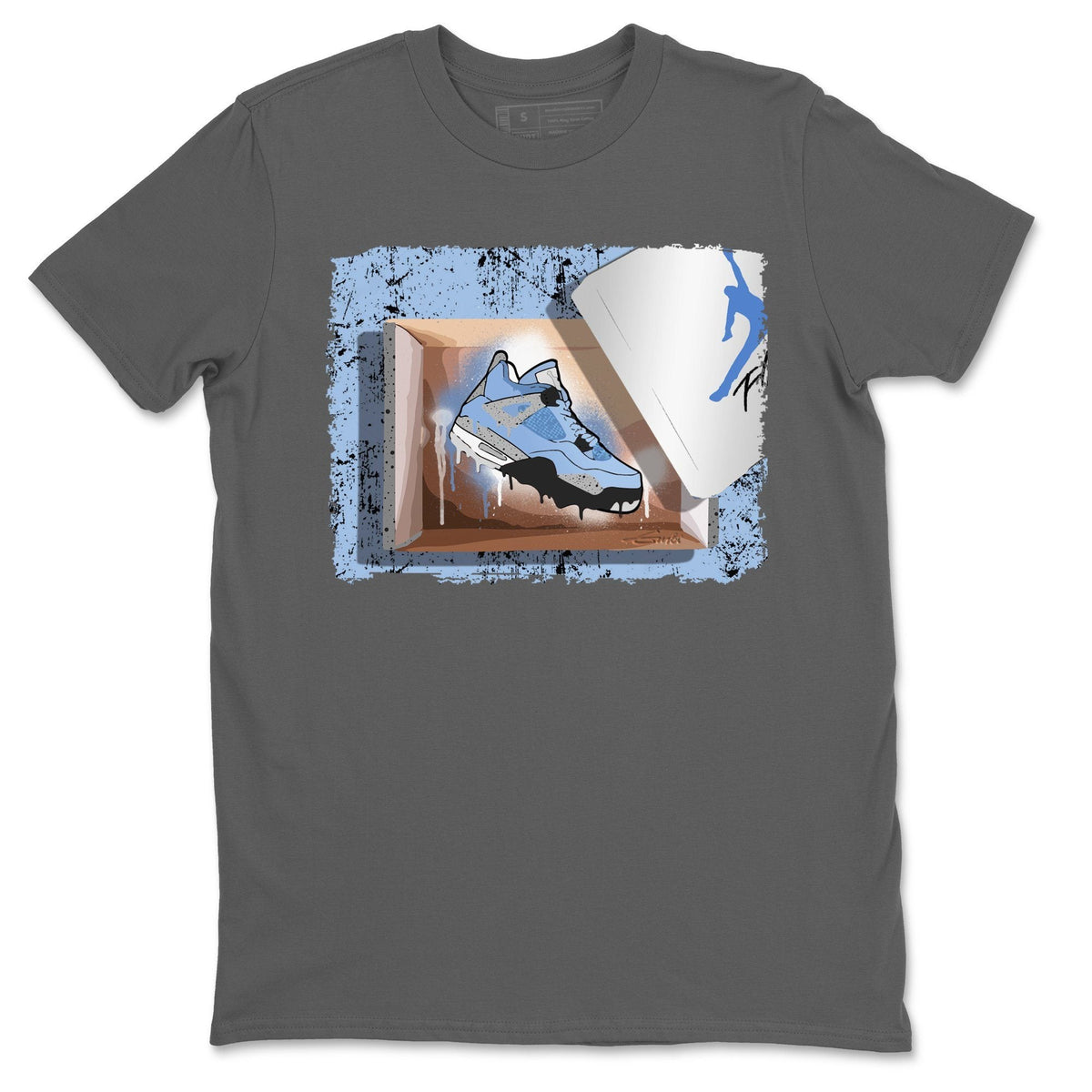 Jordan 4 University Blue Shirt To Match Jordans New Kicks Sneaker Tees Jordan 4 University Blue Drip Gear Zone Sneaker Matching Clothing Unisex Shirts