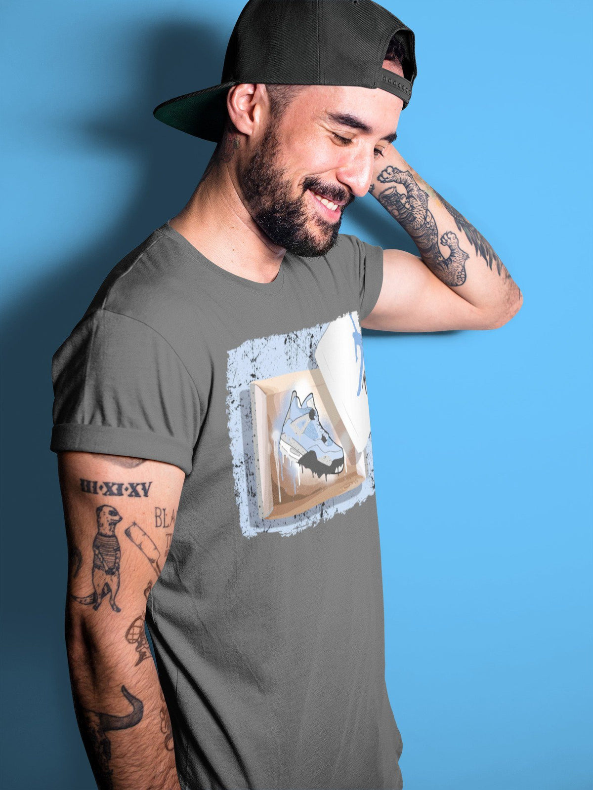 Jordan 4 University Blue Shirt To Match Jordans New Kicks Sneaker Tees Jordan 4 University Blue Drip Gear Zone Sneaker Matching Clothing Unisex Shirts