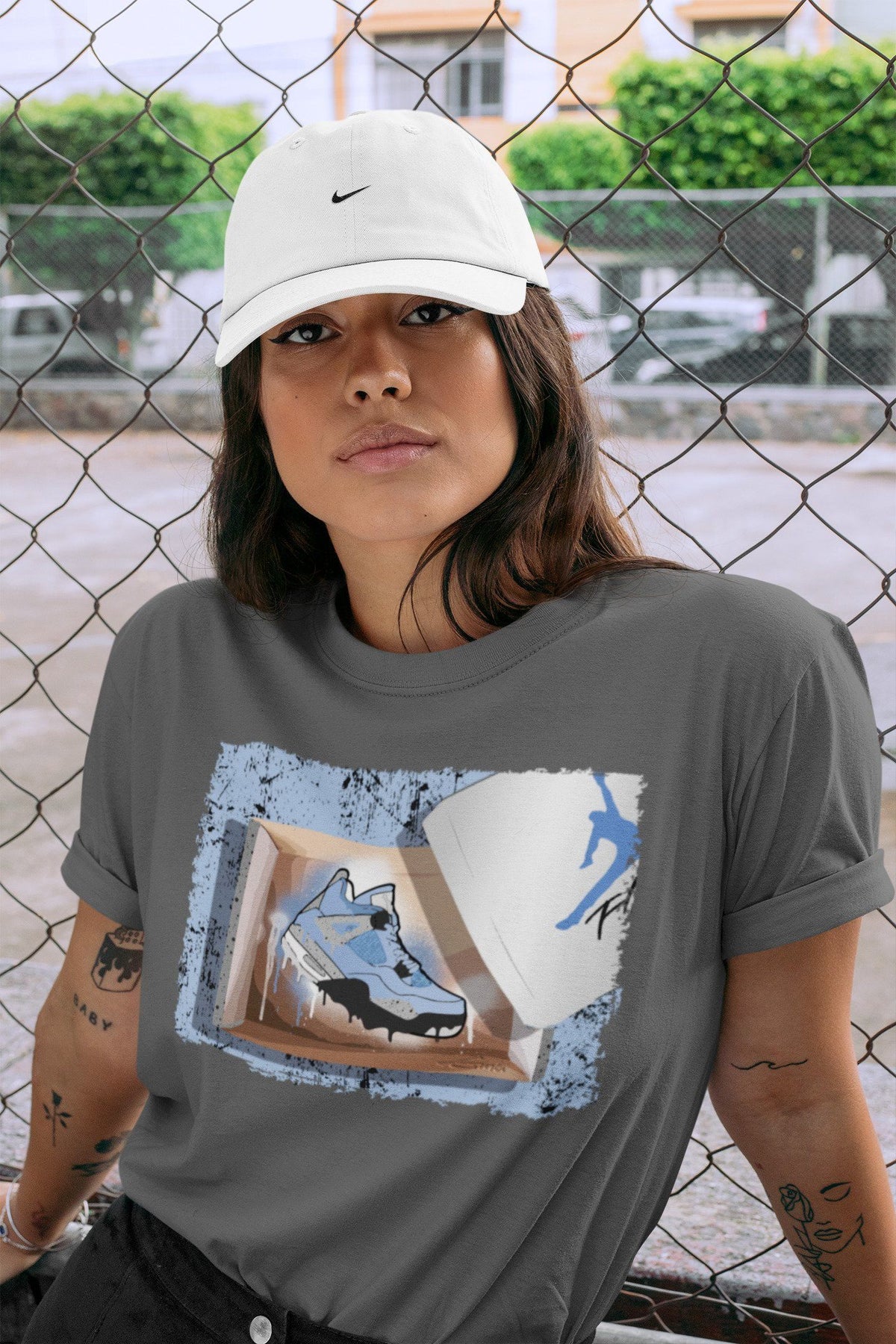 Jordan 4 University Blue Shirt To Match Jordans New Kicks Sneaker Tees Jordan 4 University Blue Drip Gear Zone Sneaker Matching Clothing Unisex Shirts