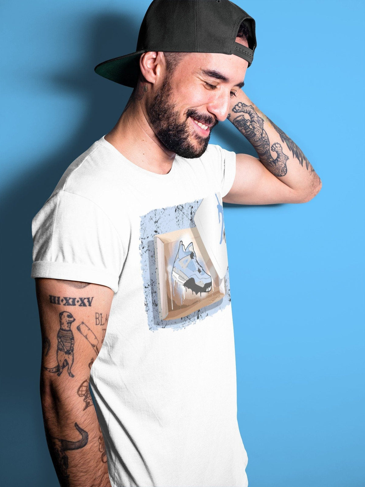 Jordan 4 University Blue Shirt To Match Jordans New Kicks Sneaker Tees Jordan 4 University Blue Drip Gear Zone Sneaker Matching Clothing Unisex Shirts