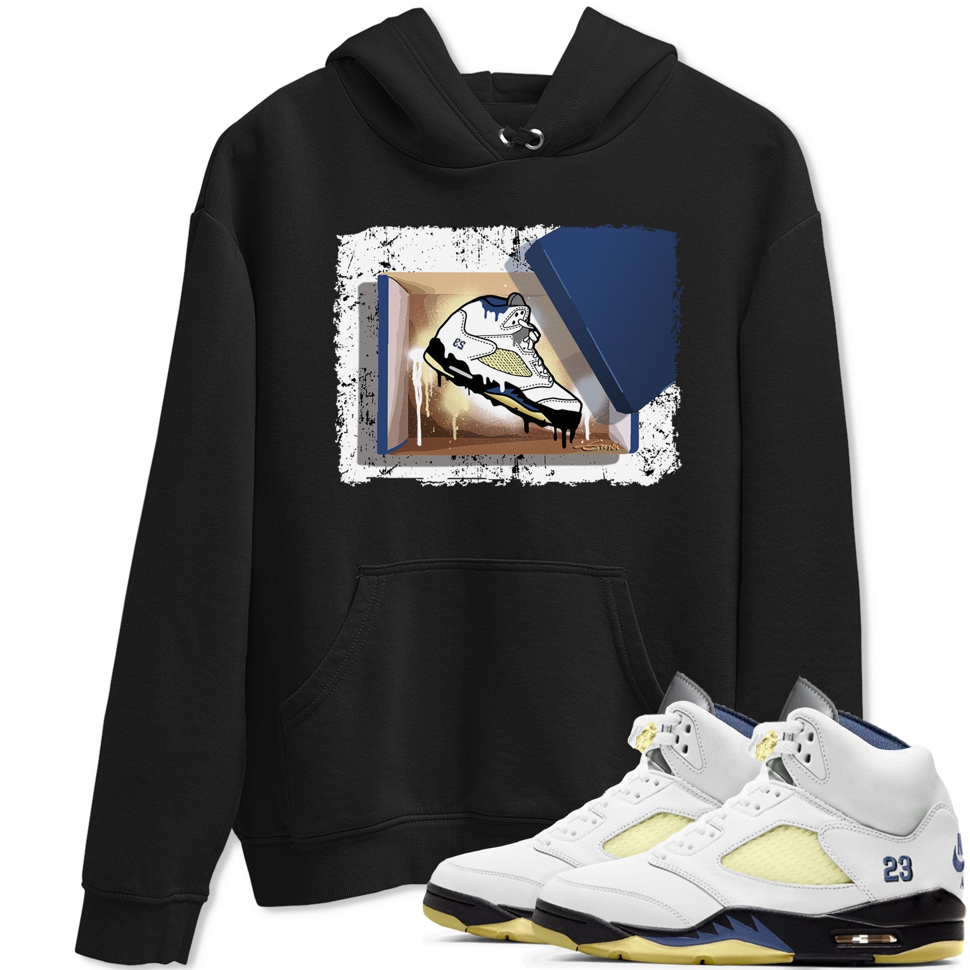 Air Jordan 5 A Ma Maniere x Dawn shirt to match jordans New Kicks sneaker tees Air Jordan 5 A Ma Maniere x Photon Dust Drip Gear Zone Streetwear Brand Sneaker Matching Shirt Unisex Black 1 T-Shirt