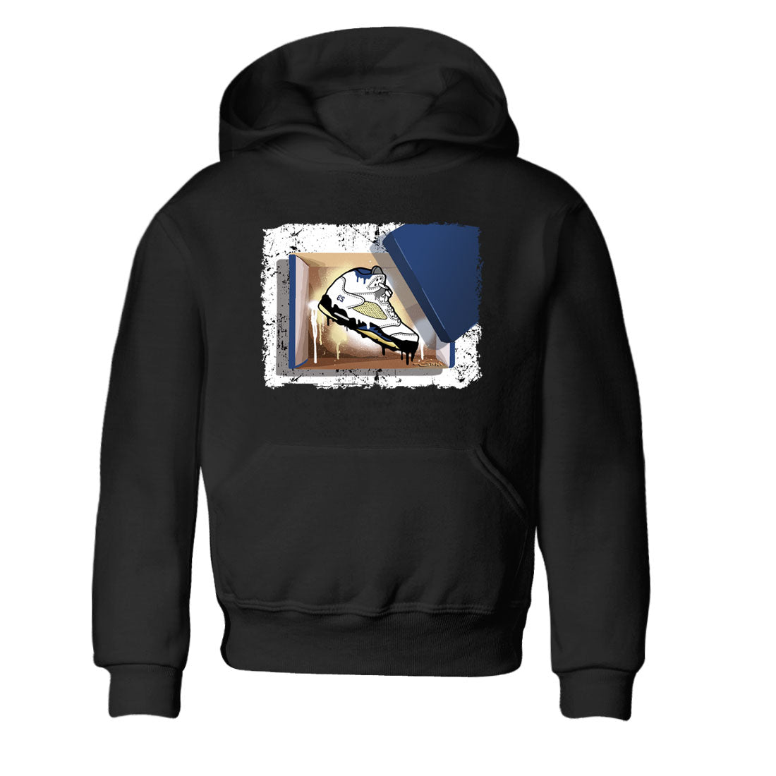 Air Jordan 5 A Ma Maniere x Dawn shirt to match jordans New Kicks sneaker tees Air Jordan 5 A Ma Maniere x Photon Dust Drip Gear Zone Streetwear Brand Sneaker Matching Shirt Baby Toddler Black 2 T-Shirt