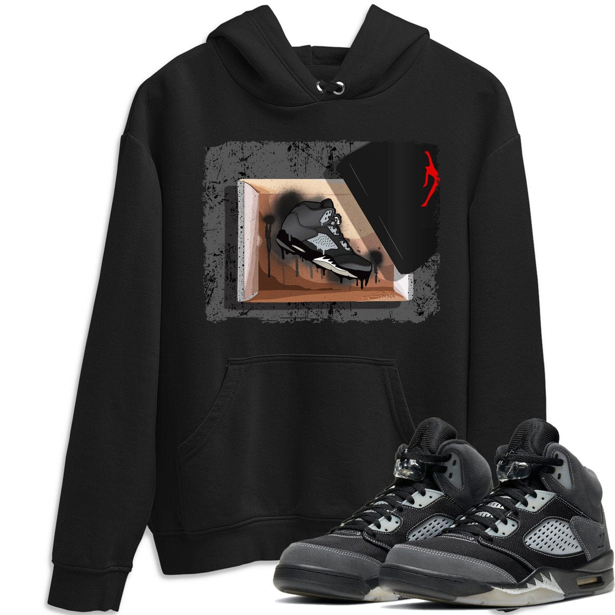 Jordan 5 Anthracite Shirt To Match Jordans New Kicks Sneaker Tees Jordan 5 Anthracite Drip Gear Zone Sneaker Matching Clothing Unisex Shirts