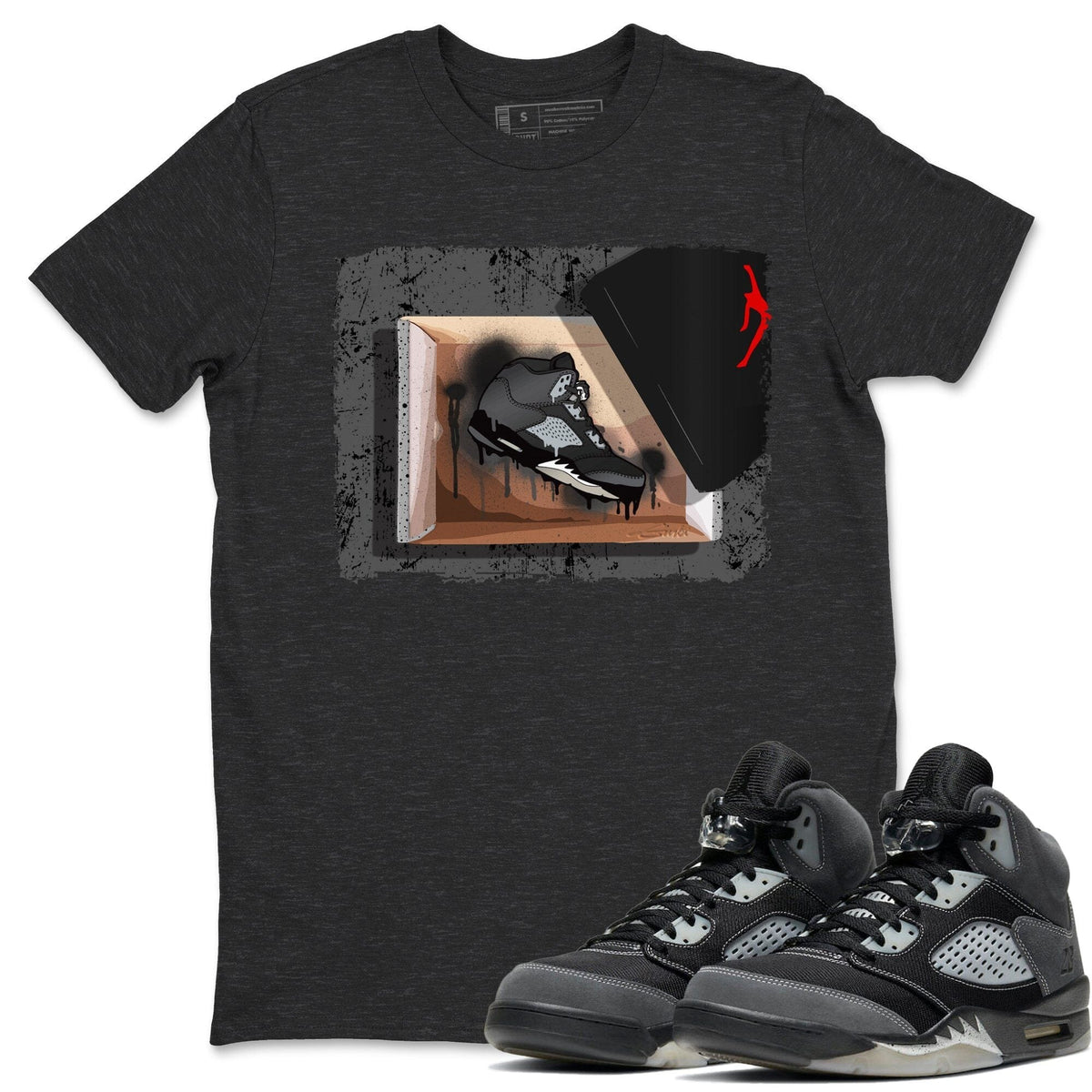 Jordan 5 Anthracite Shirt To Match Jordans New Kicks Sneaker Tees Jordan 5 Anthracite Drip Gear Zone Sneaker Matching Clothing Unisex Shirts