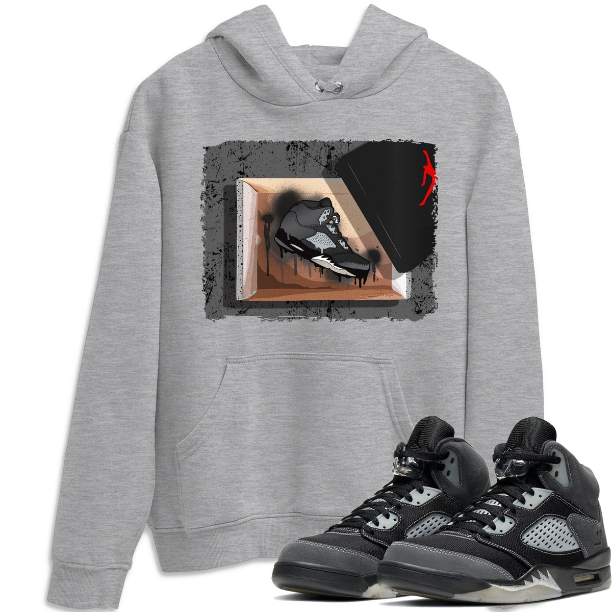 Jordan 5 Anthracite Shirt To Match Jordans New Kicks Sneaker Tees Jordan 5 Anthracite Drip Gear Zone Sneaker Matching Clothing Unisex Shirts