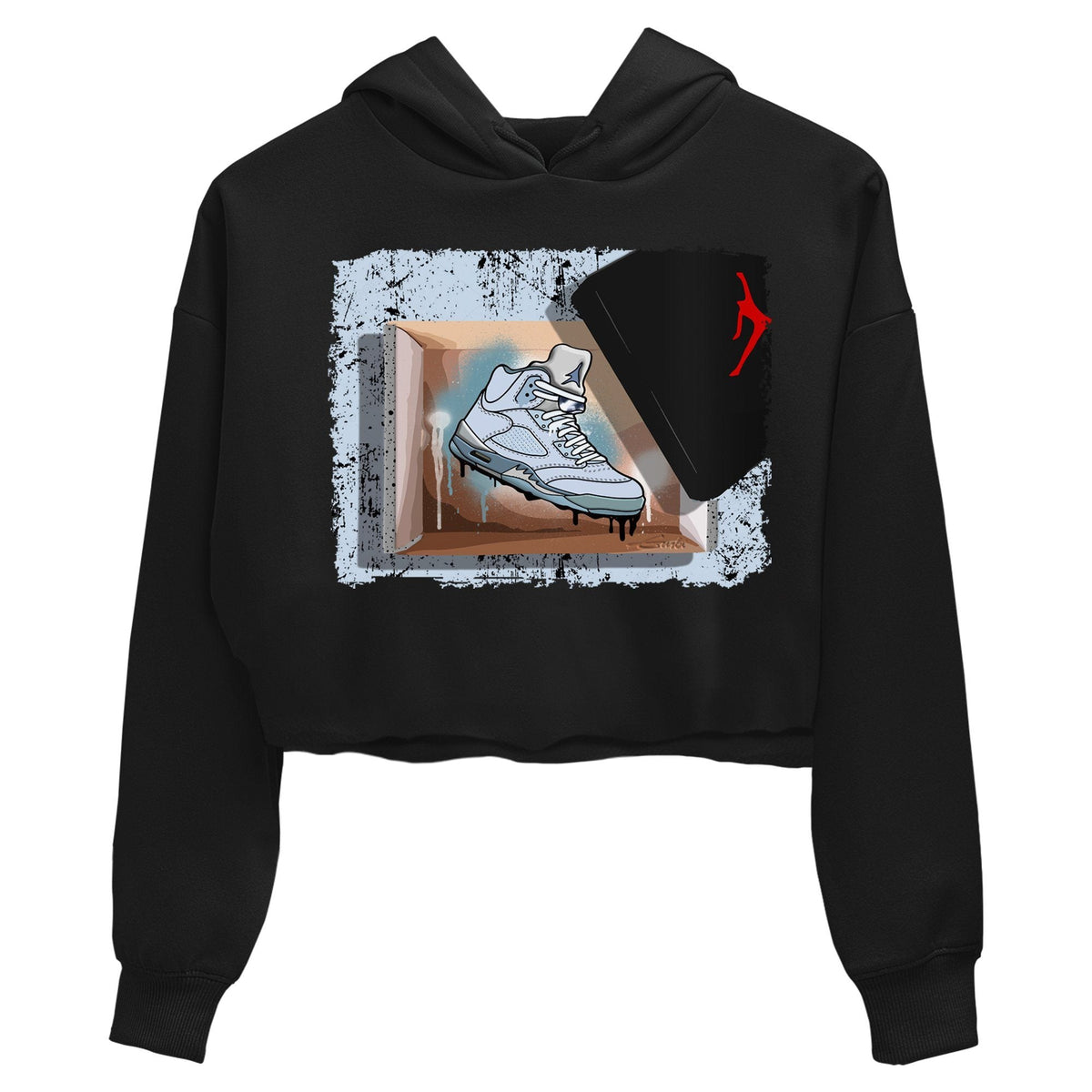 Jordan 5 Blue Bird Sneaker Matching T-Shirt New Kicks Sneaker Tees Jordan 5 Blue Bird Sneaker Release Tees Women's Shirts