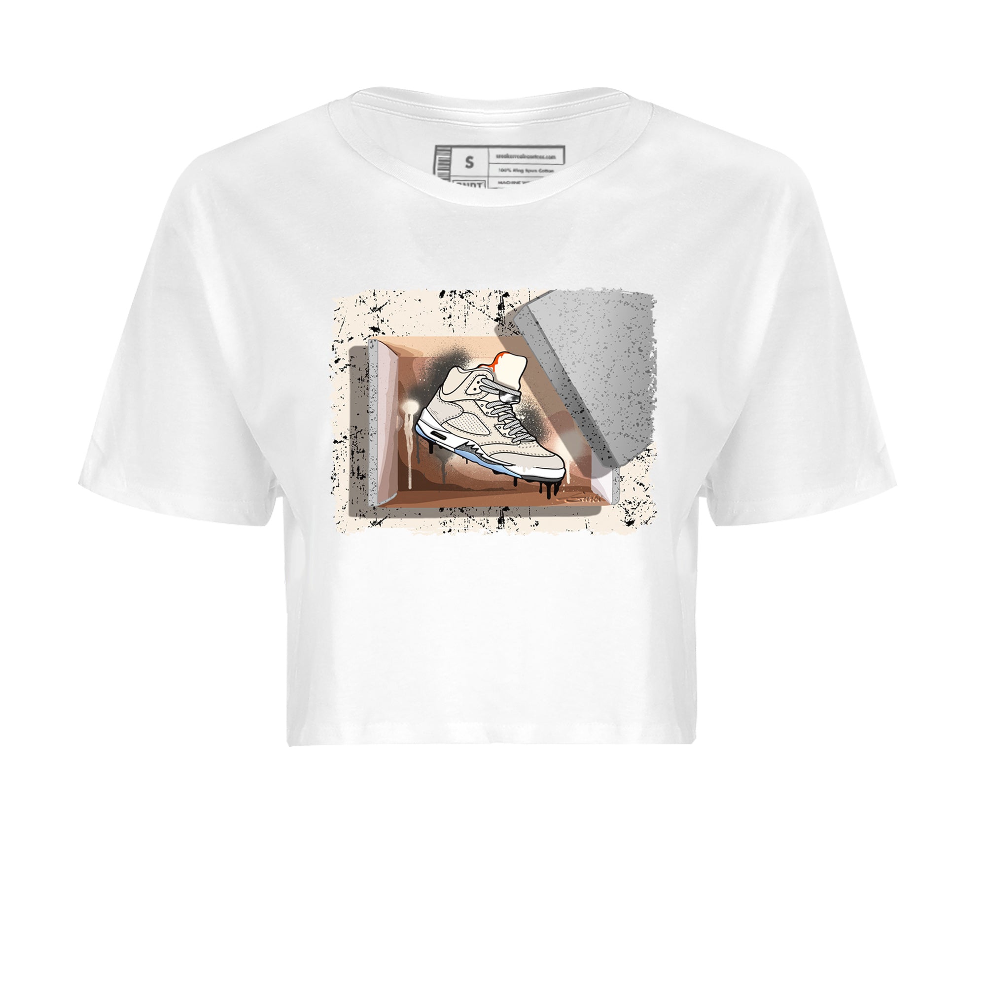 Air Jordan 5 Craft Sneaker Match Tees New Kicks Streetwear Sneaker Shirt Air Jordan 5 Craft Shirt Women's Shirts White 2