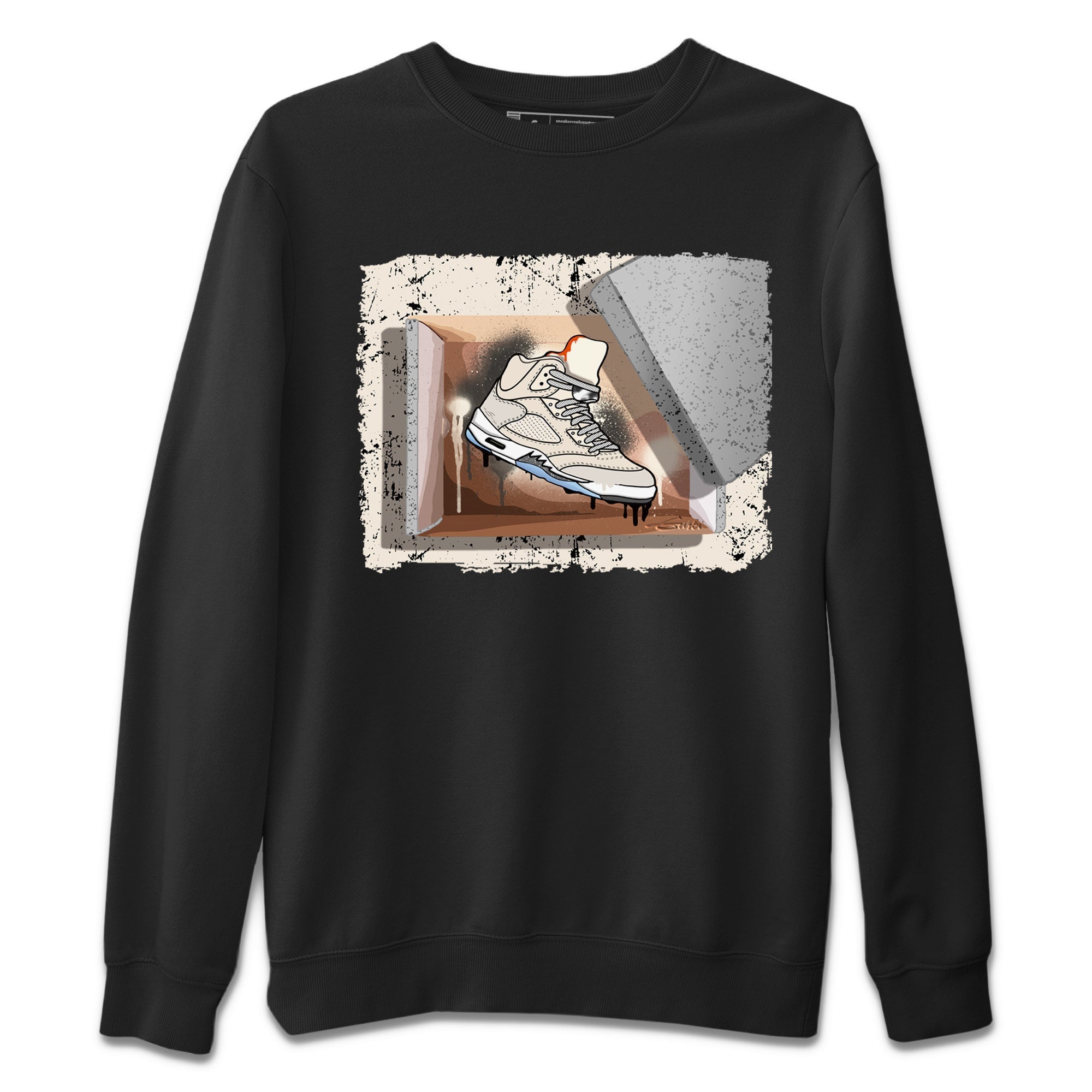 Air Jordan 5 Craft Sneaker Match Tees New Kicks Streetwear Sneaker Shirt Air Jordan 5 Craft Shirt Unisex Shirts Black 2