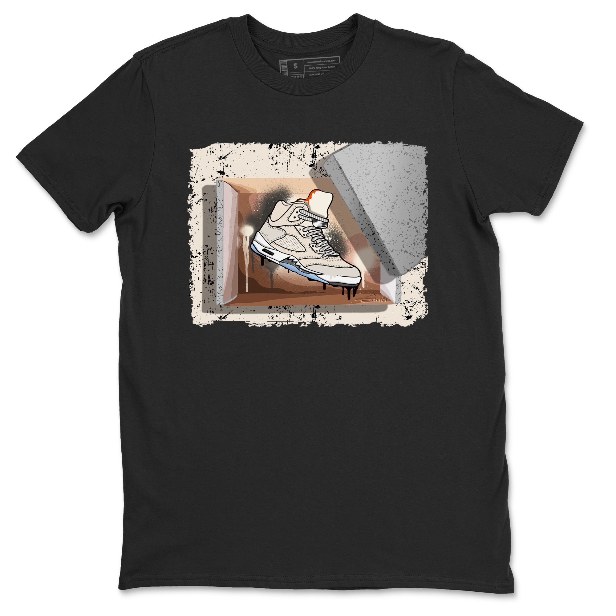 Air Jordan 5 Craft Sneaker Match Tees New Kicks Streetwear Sneaker Shirt Air Jordan 5 Craft Shirt Unisex Shirts Black 2