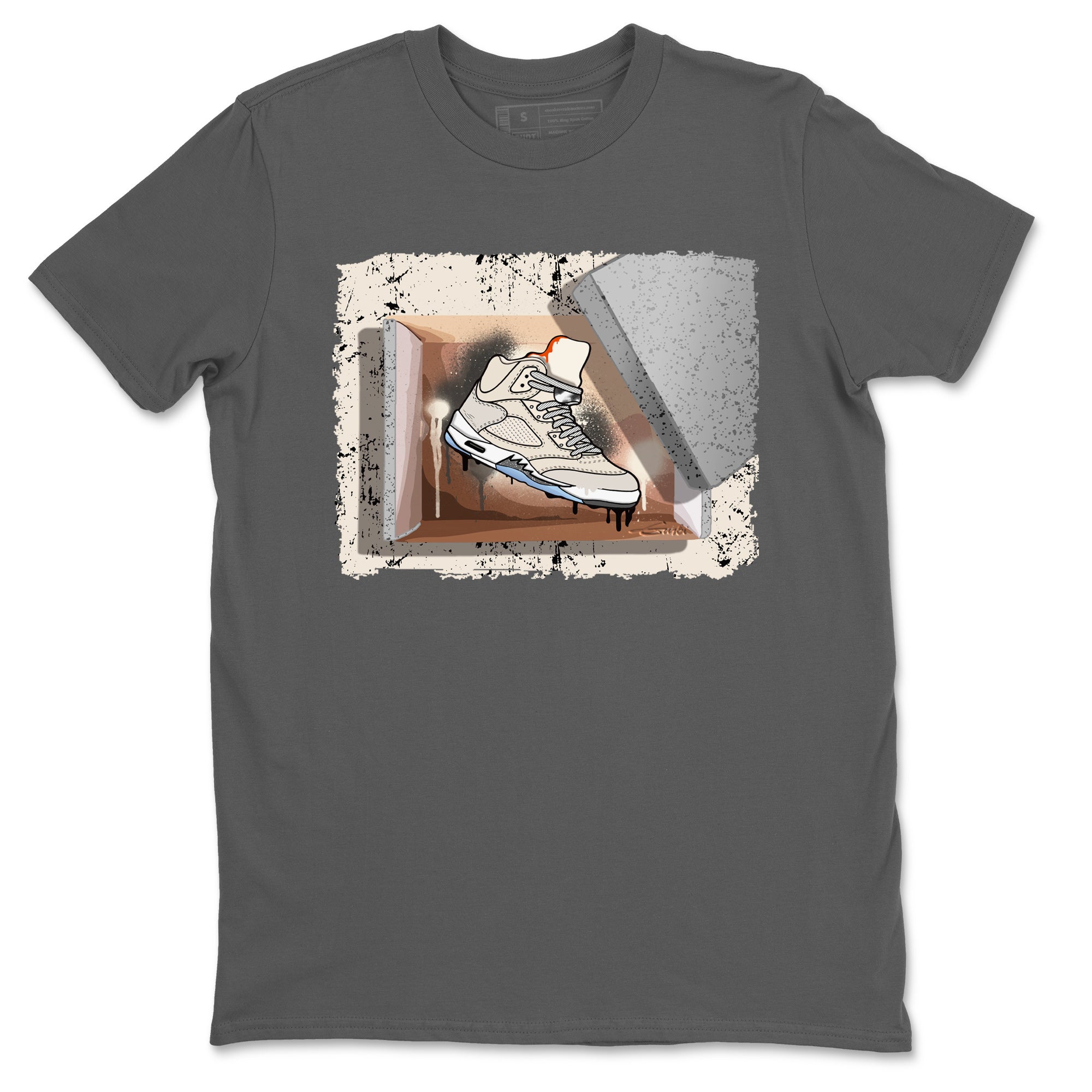 Air Jordan 5 Craft Sneaker Match Tees New Kicks Streetwear Sneaker Shirt Air Jordan 5 Craft Shirt Unisex Shirts Cool Grey 2
