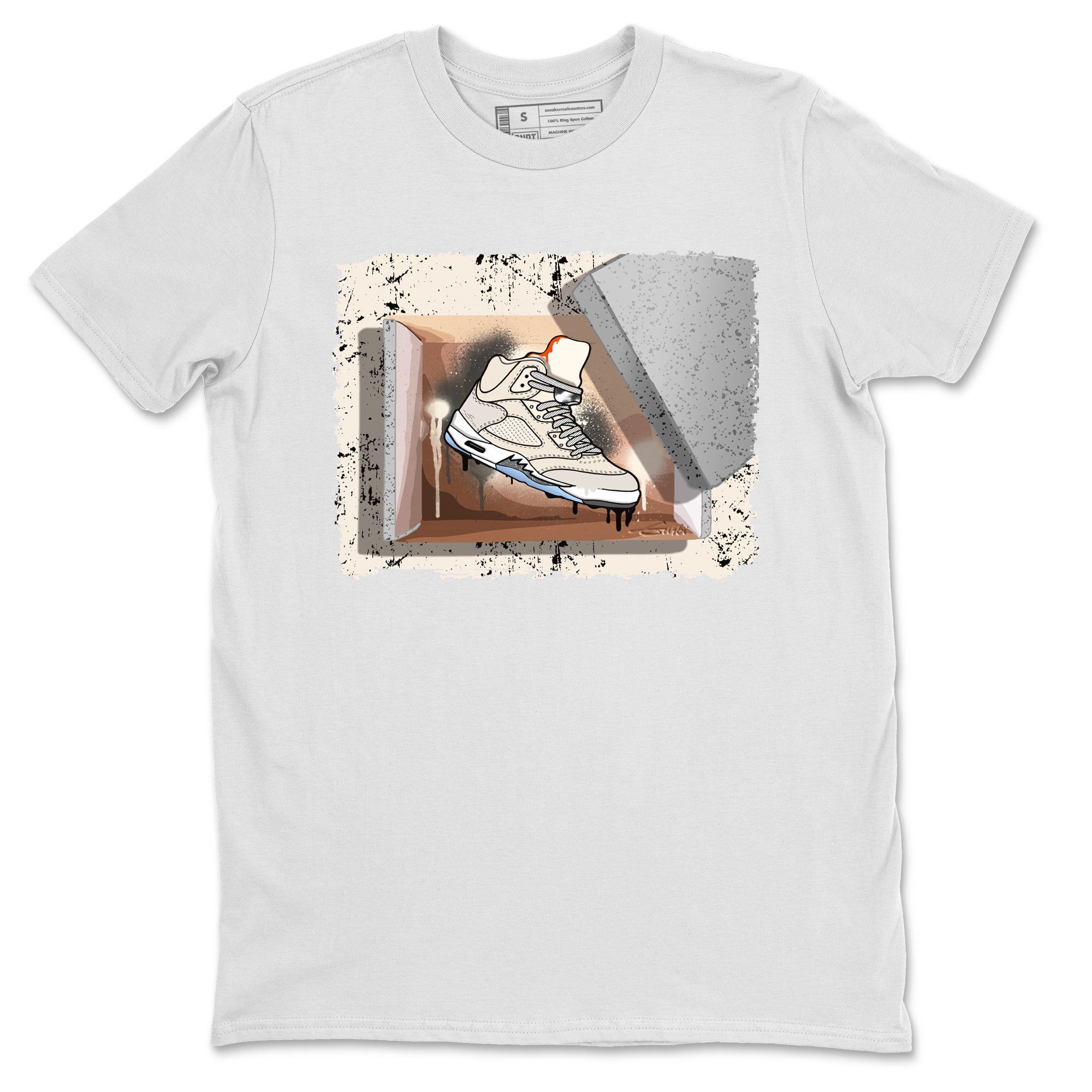 Air Jordan 5 Craft Sneaker Match Tees New Kicks Streetwear Sneaker Shirt Air Jordan 5 Craft Shirt Unisex Shirts White 2