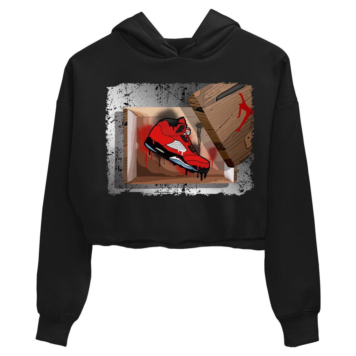 Jordan 5 Raging Bull Sneaker Matching T-Shirt New Kicks Sneaker Tees Jordan 5 Raging Bull Sneaker Release Tees Women's Shirts