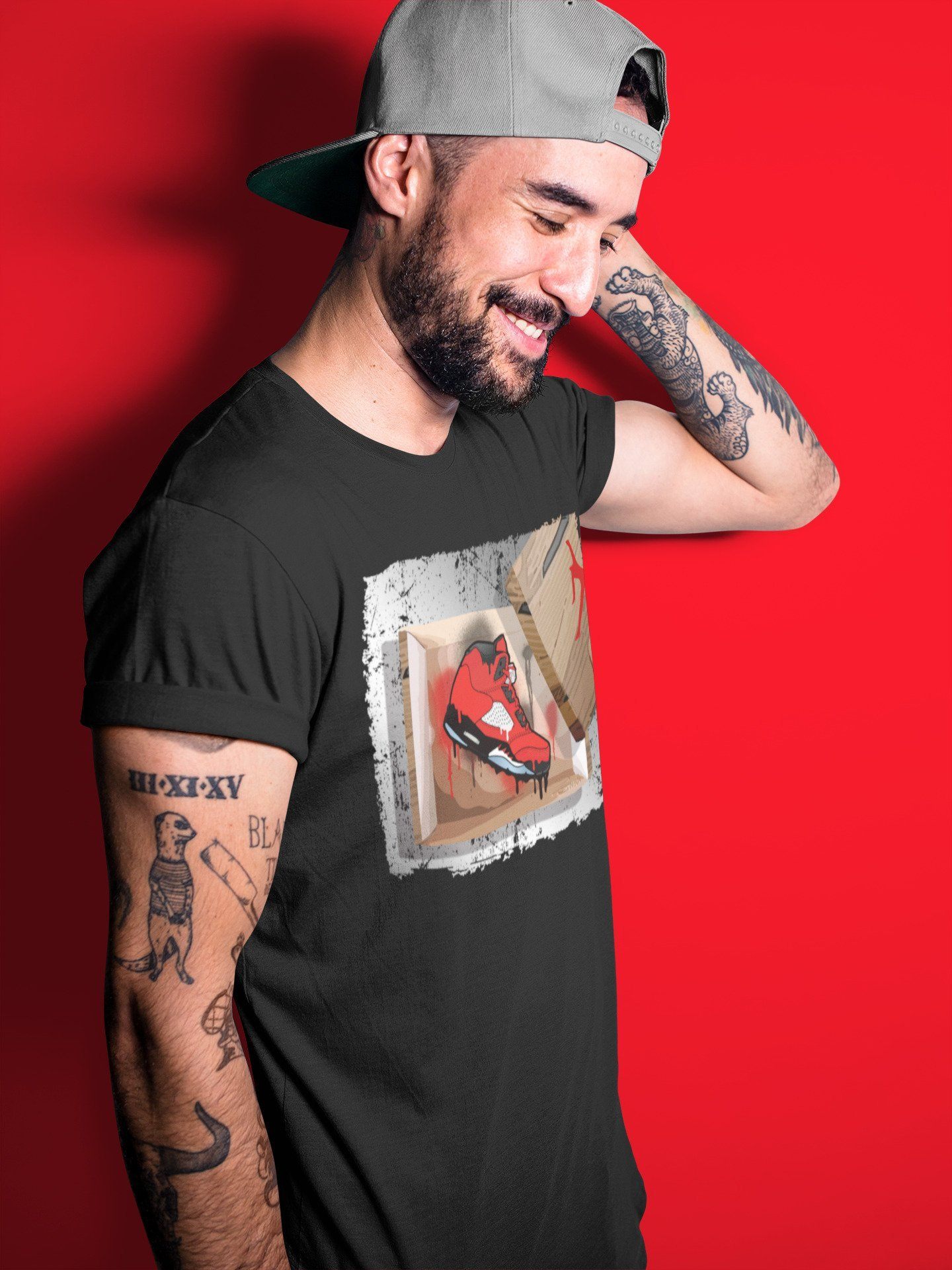 Jordan 5 Raging Bull Shirt To Match Jordans New Kicks Sneaker Tees Jordan 5 Raging Bull Drip Gear Zone Sneaker Matching Clothing Unisex Shirts