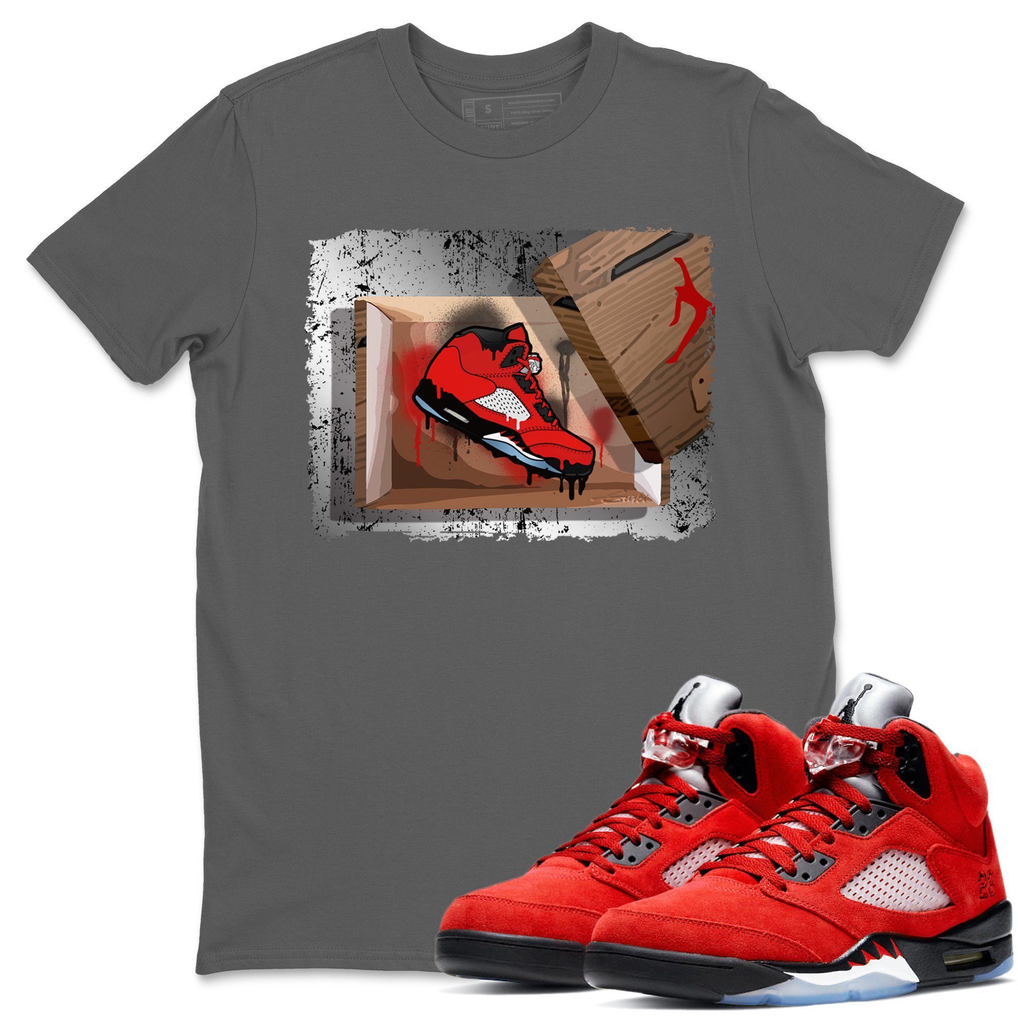 Jordan 5 Raging Bull Shirt To Match Jordans New Kicks Sneaker Tees Jordan 5 Raging Bull Drip Gear Zone Sneaker Matching Clothing Unisex Shirts