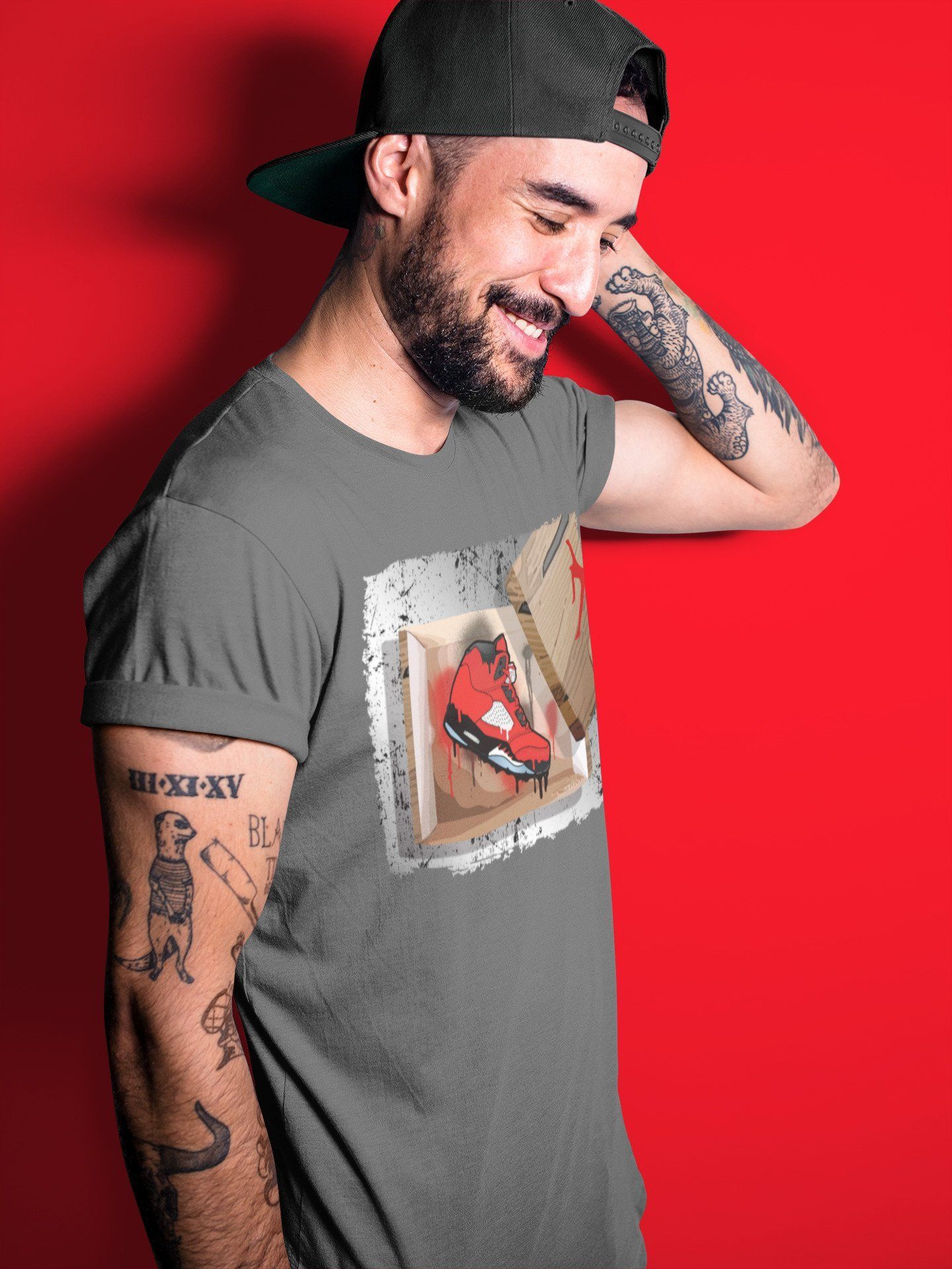 Jordan 5 Raging Bull Shirt To Match Jordans New Kicks Sneaker Tees Jordan 5 Raging Bull Drip Gear Zone Sneaker Matching Clothing Unisex Shirts